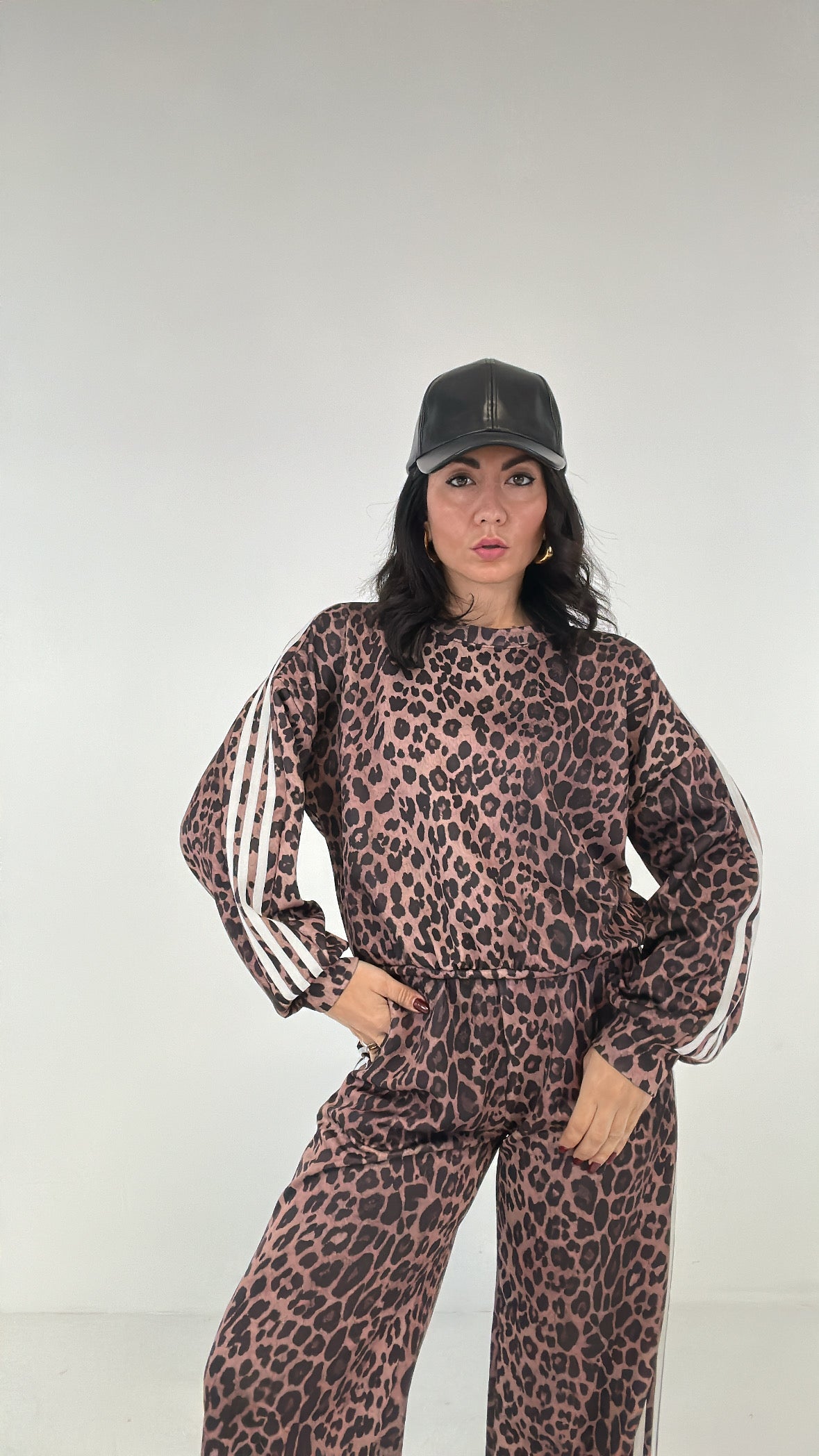 Felpa MACULATA STRIPES - BIANCO