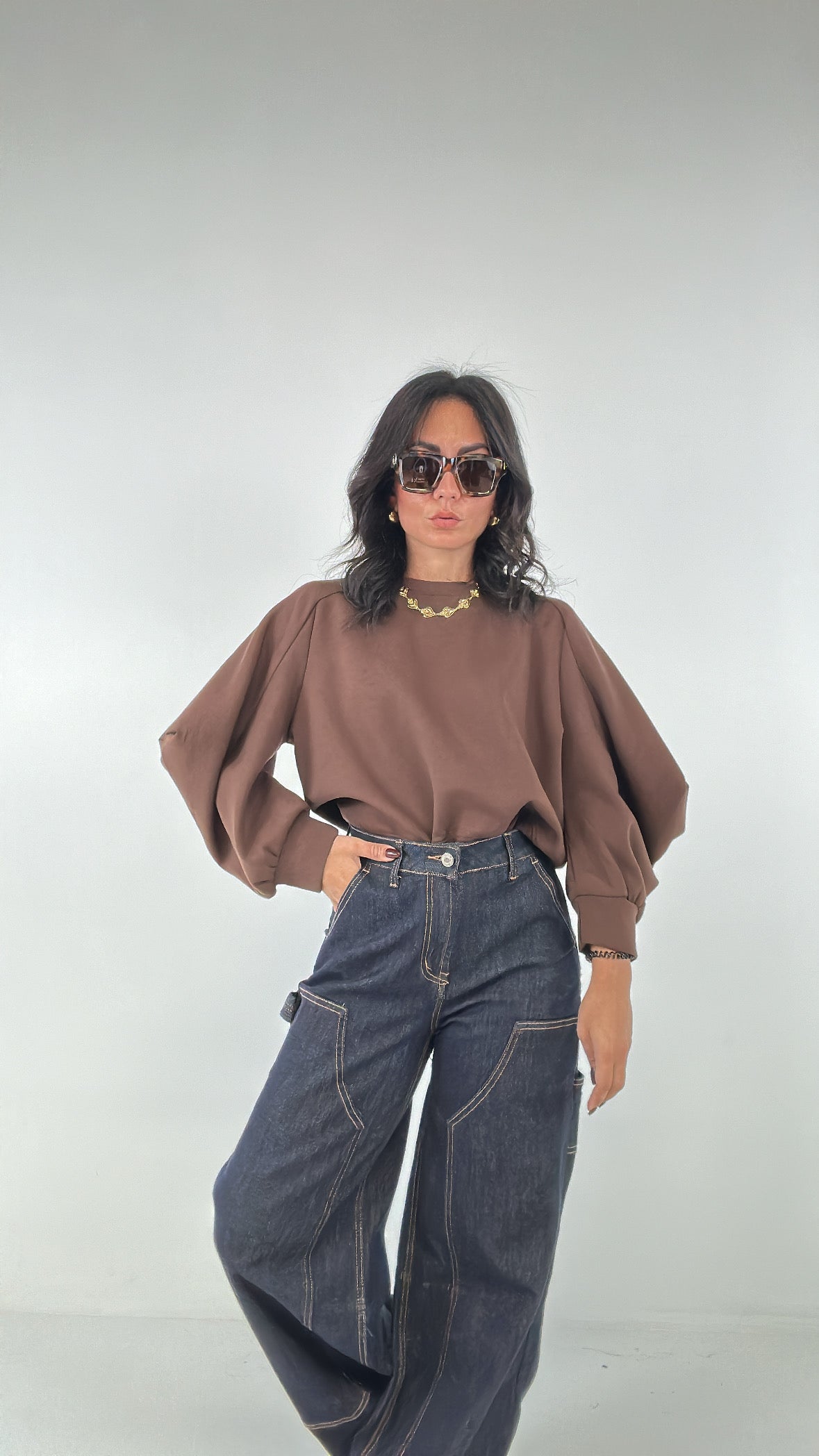 Jeans WIDE LEG LAVAGGIO 0 - JEANS