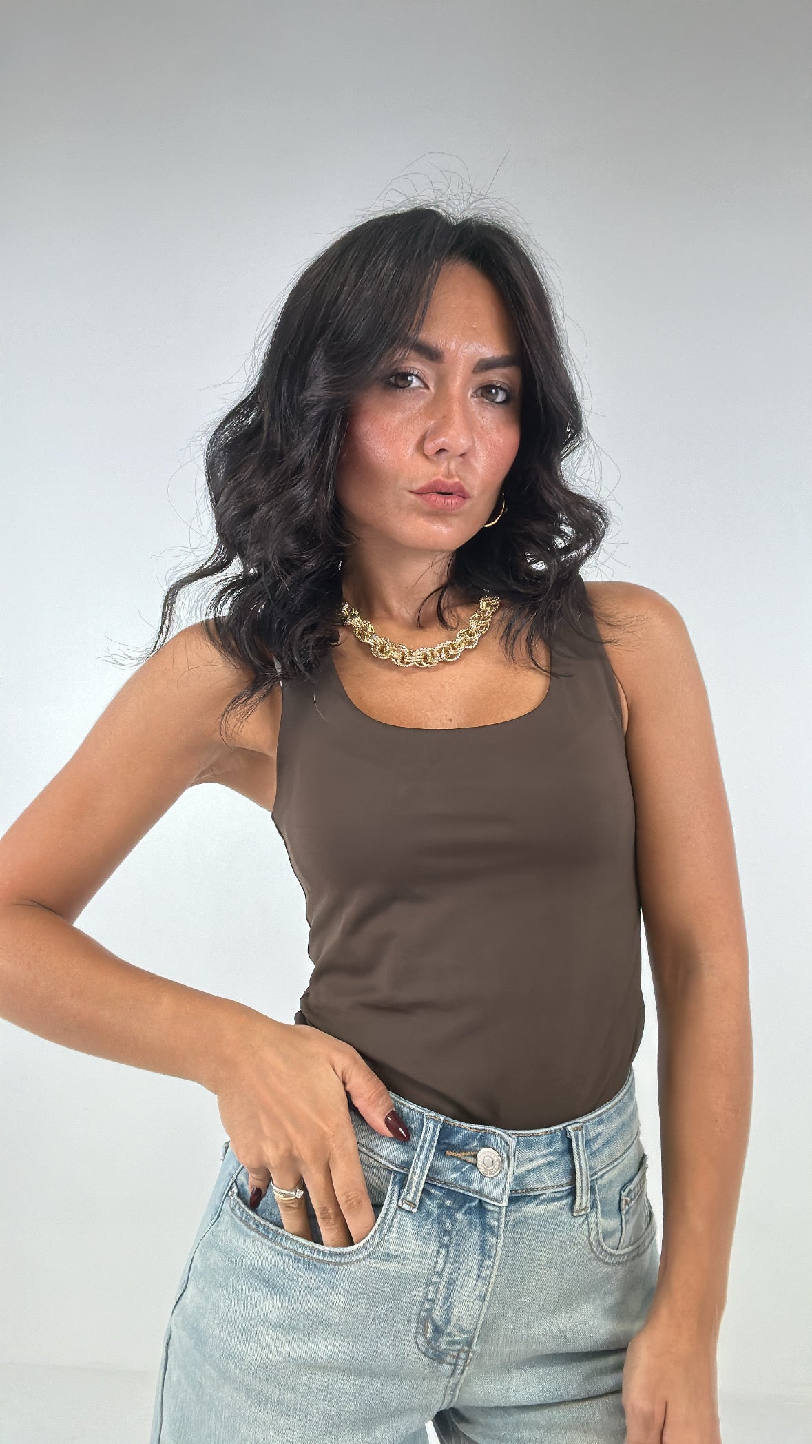 Canotta MOD.ZA - MARRONE