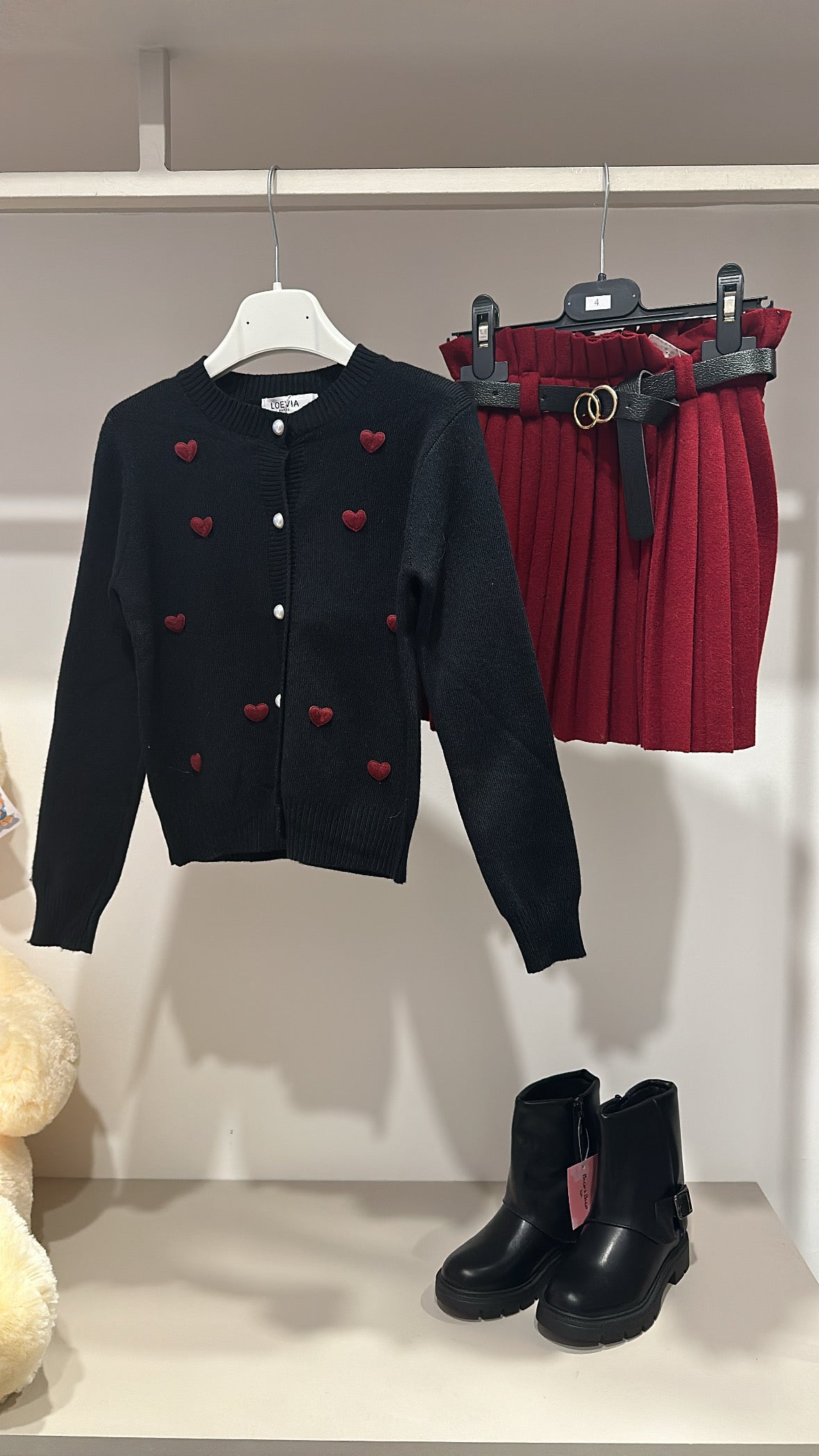 Gonna IN PANNO PLISSE' 4-14A - BORDEAUX