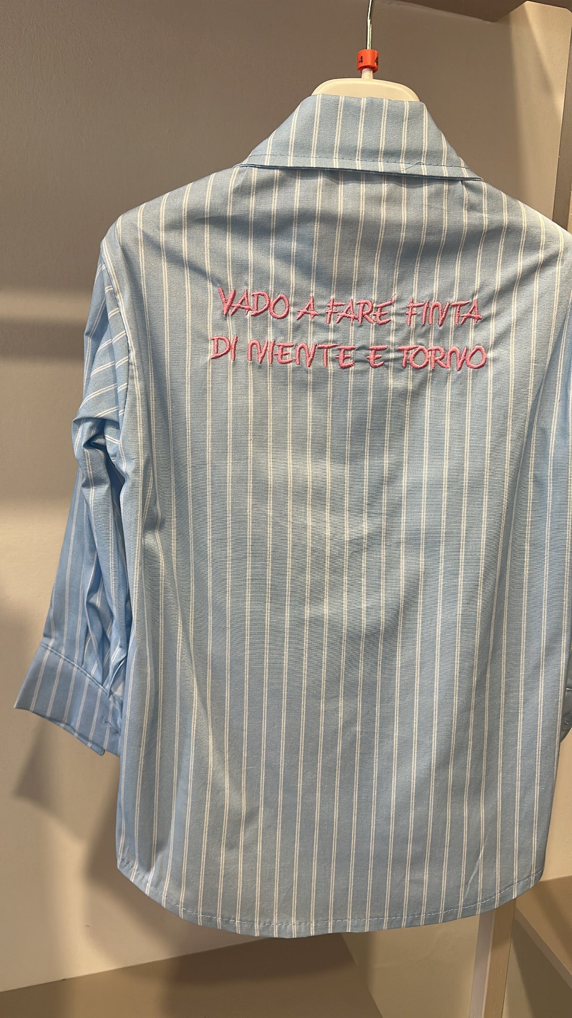 Camicia RIGHE W 4-14A - AZZURRO