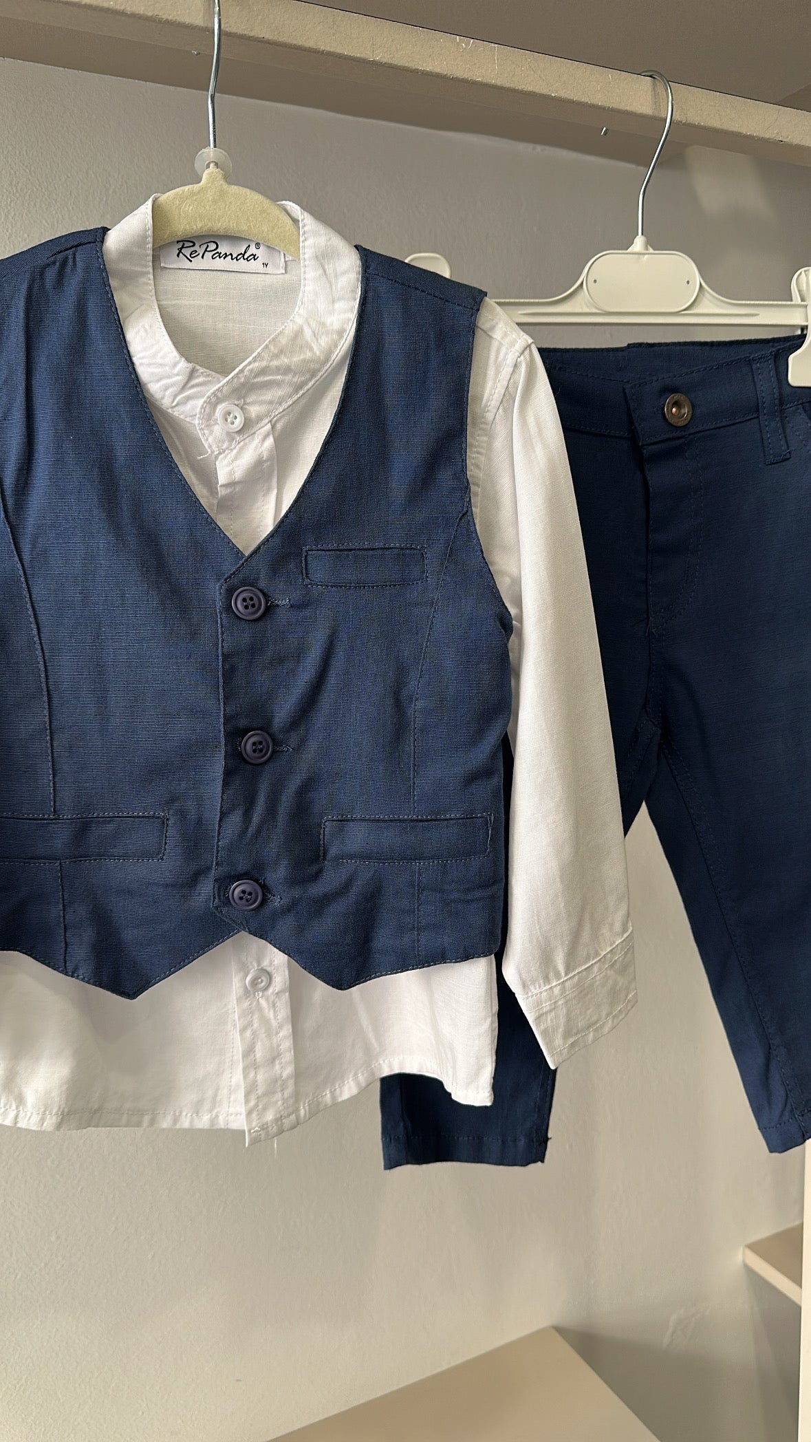 Completo GILET+CAMICIA 1-5A - BLU