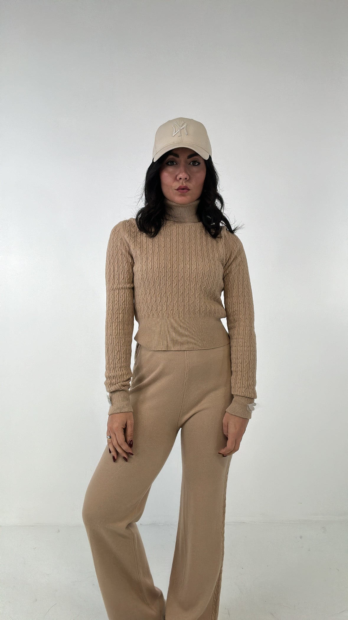 Coordinato DOLCEVITA E TRECCE - CAMMELLO