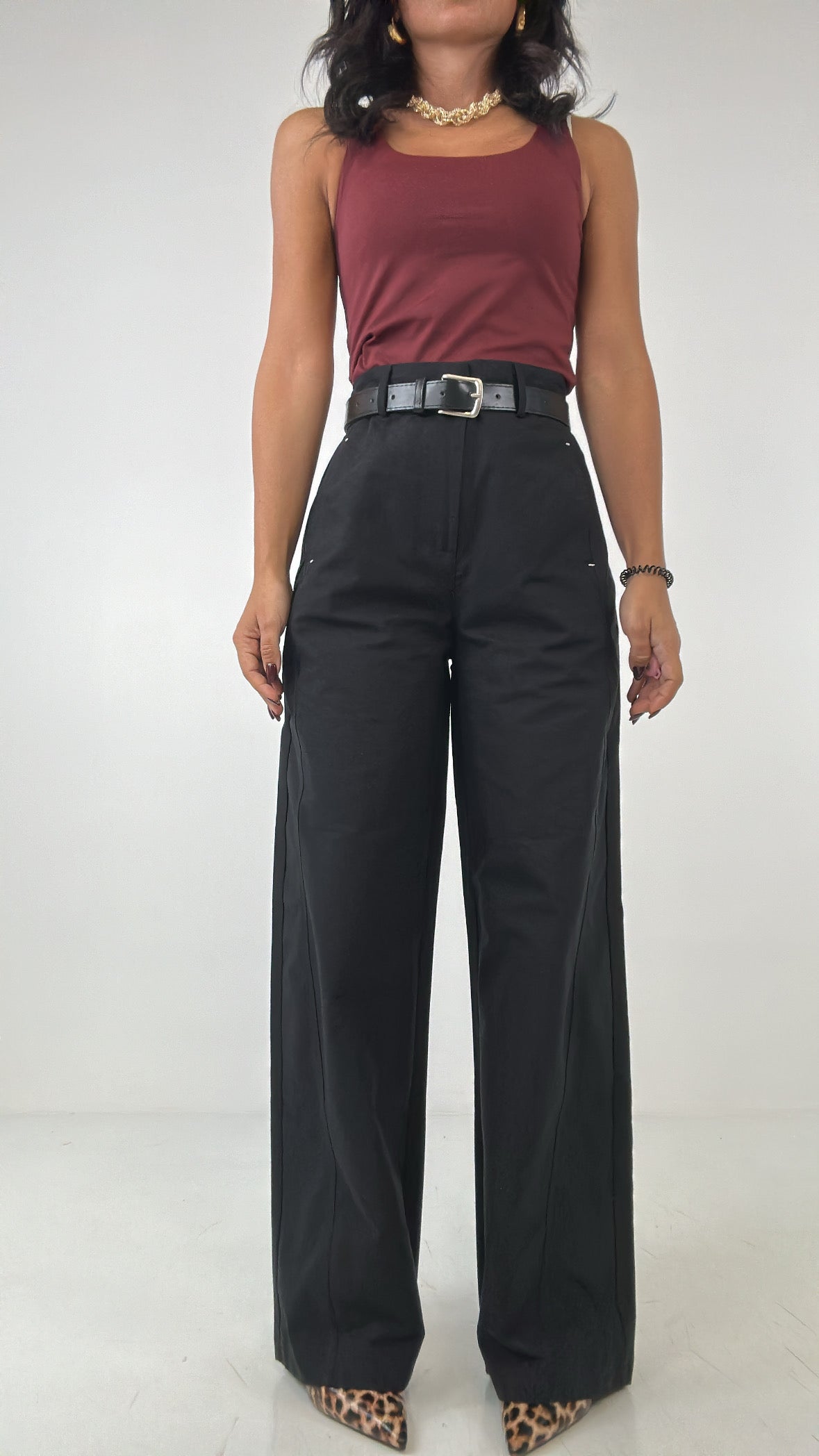 Pantalone BALLON RIGHINO - NERO