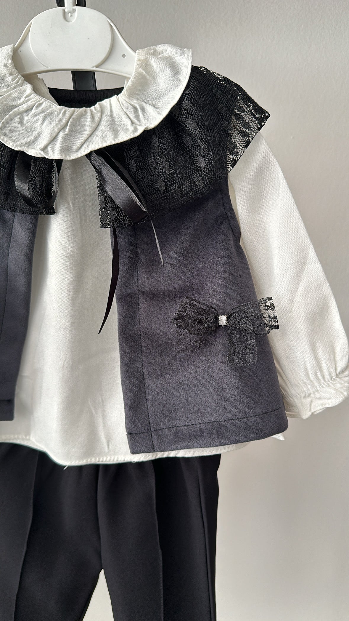 Coordinato CON GILET - NERO