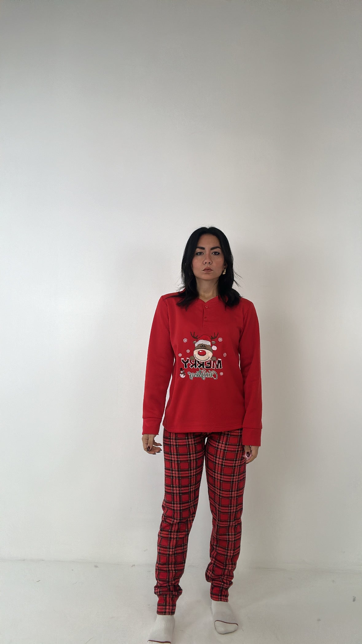 Pigiama DONNA RENNA - ROSSO