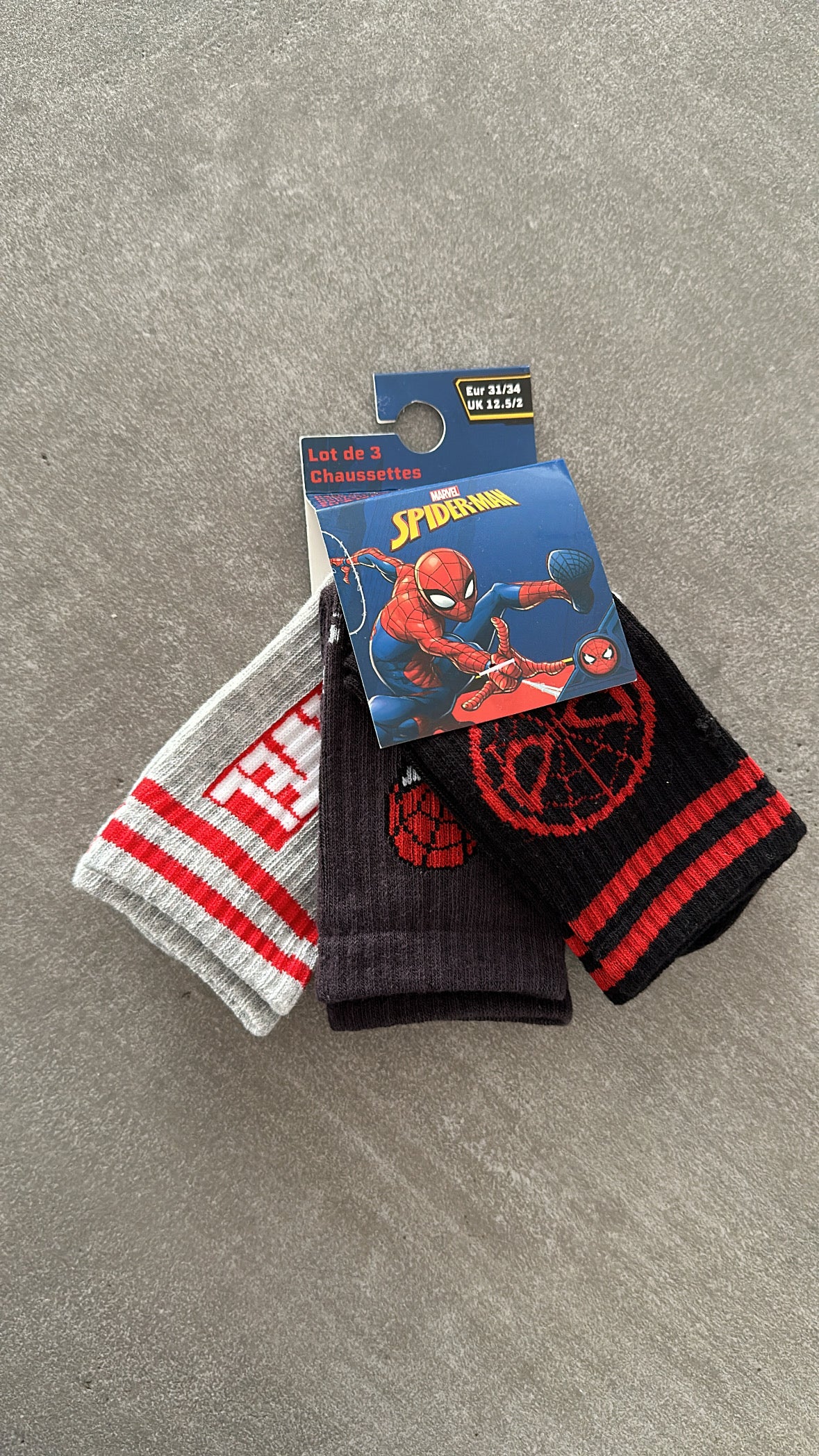 Calzini RIGATI SPIDER-MAN - SCURO