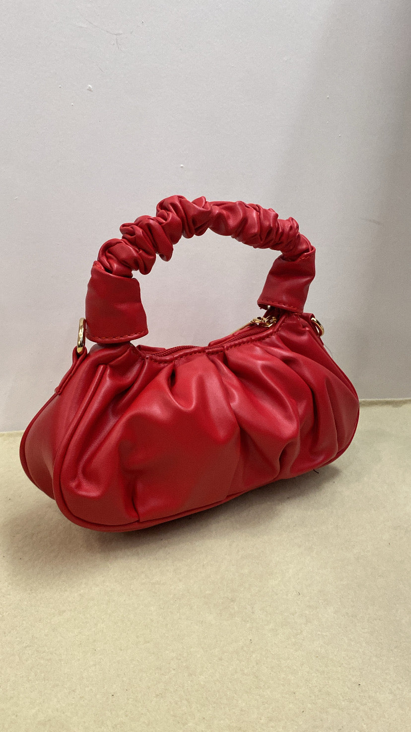 BORSA BABY ARRICCIATO - ROSSO