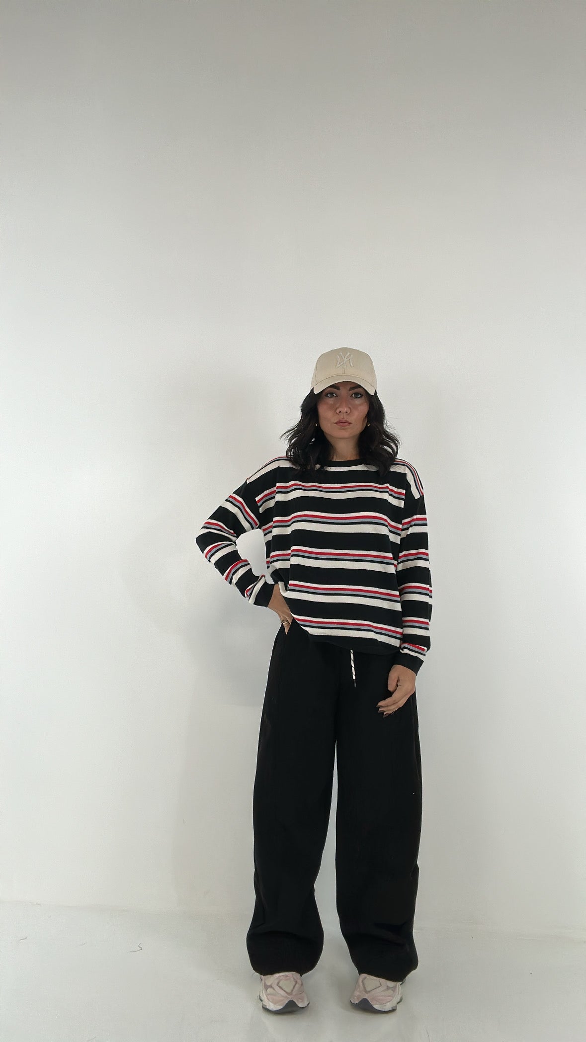 Pantalone BALLOON VELLUTO - NERO