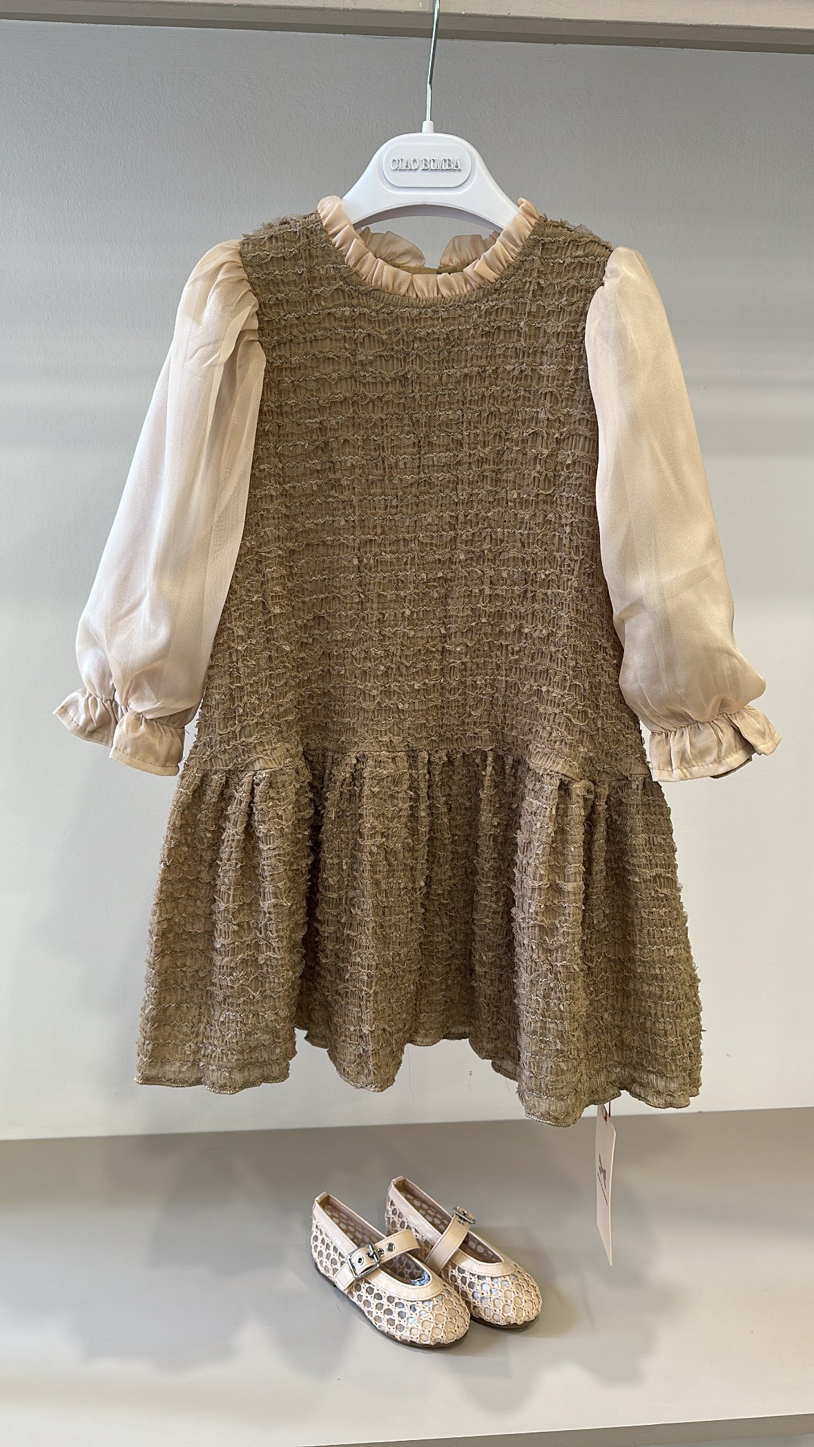 Vestito ELISABET 3-10A - CAMMELLO