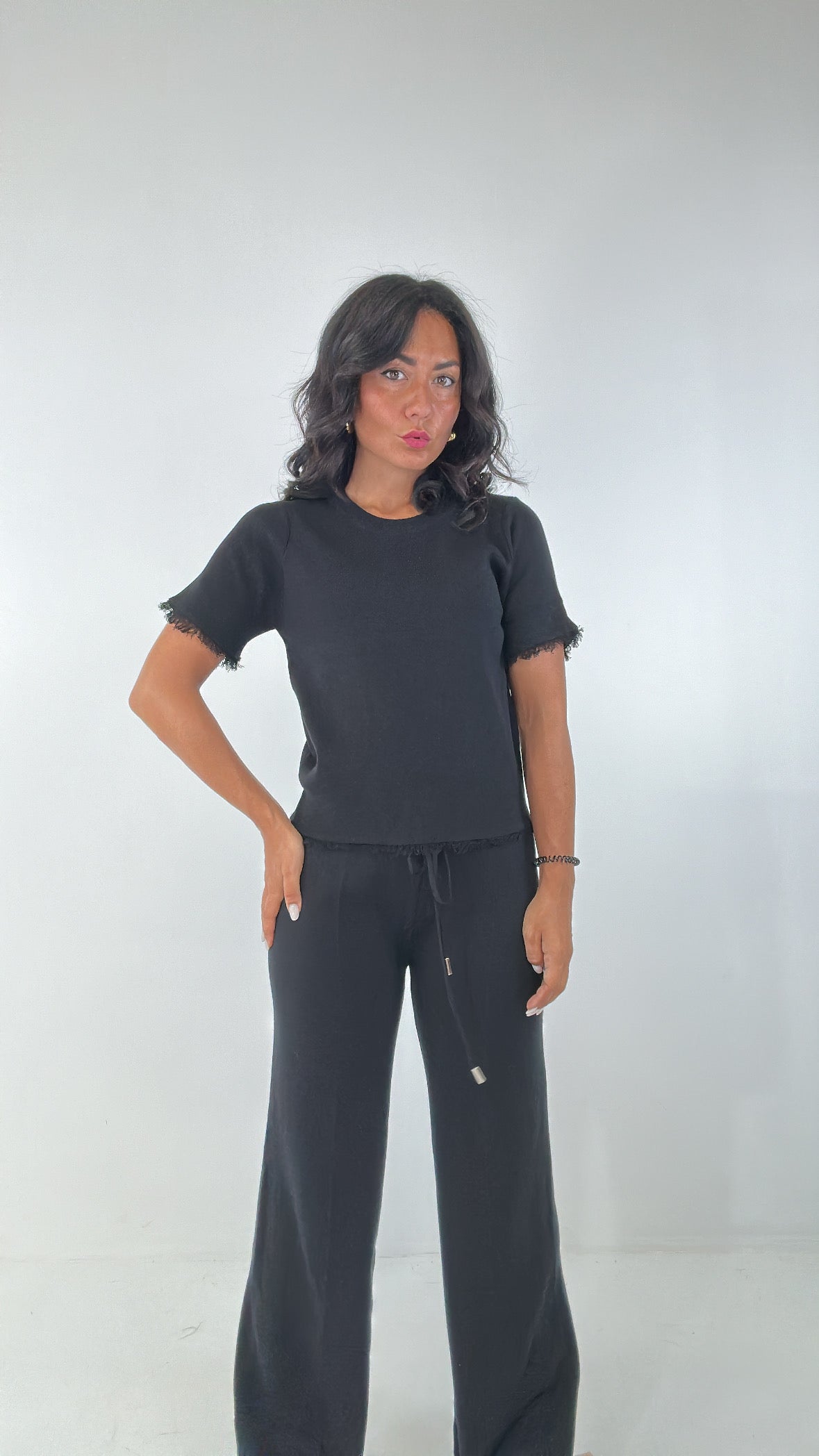 Coordinato FRANGETTA - NERO