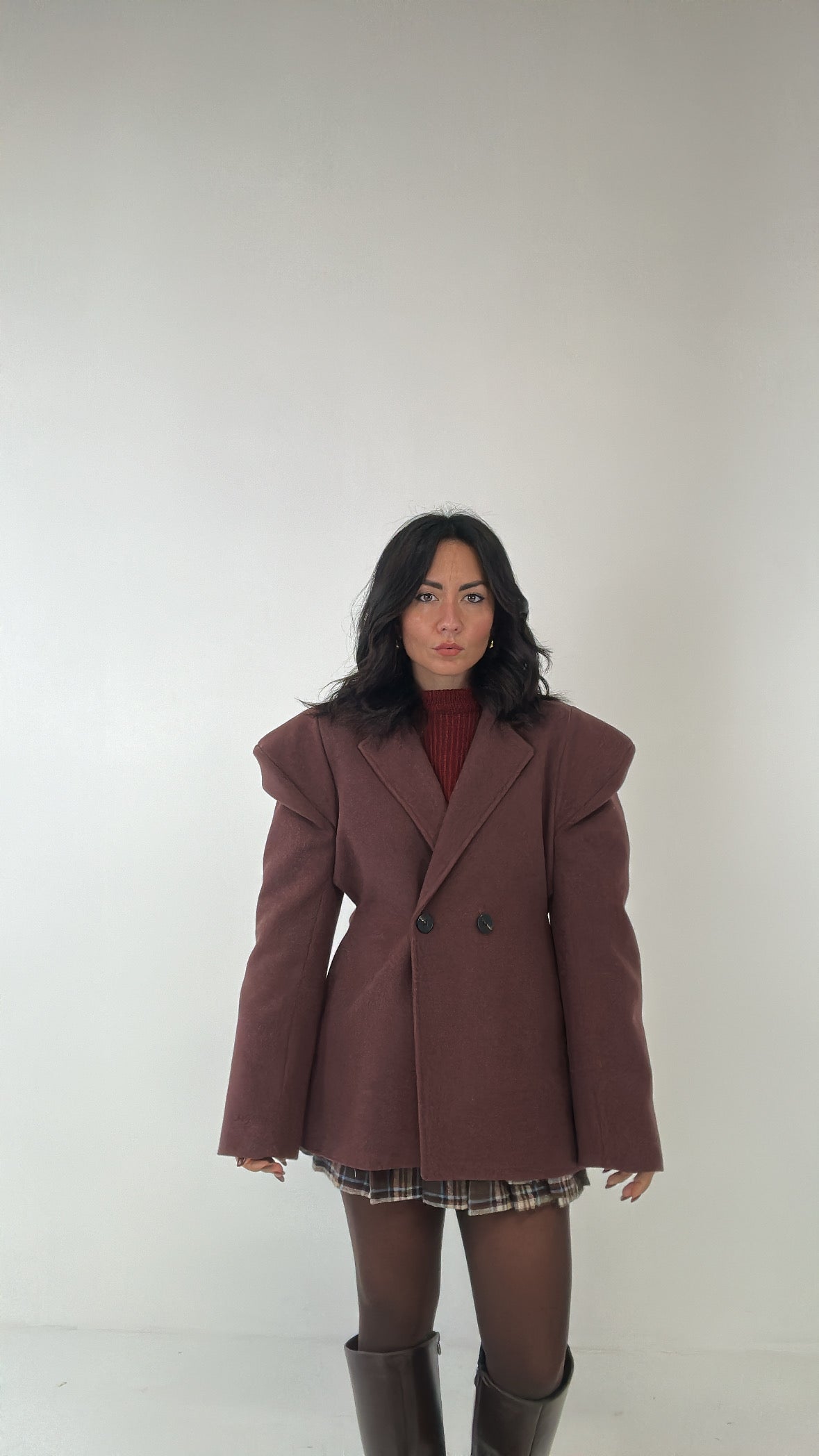 Giacca JUST IN PANNO - BORDEAUX