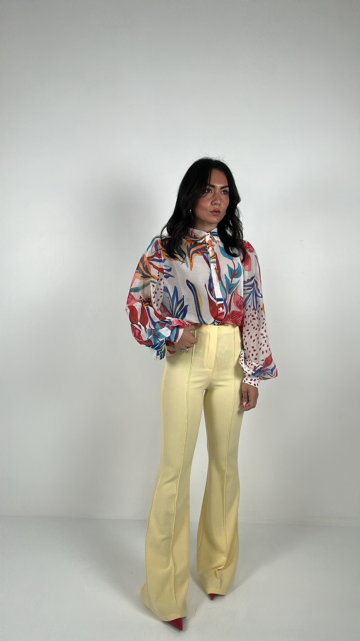 Pantalone ZAMPA RIGHINO - GIALLO