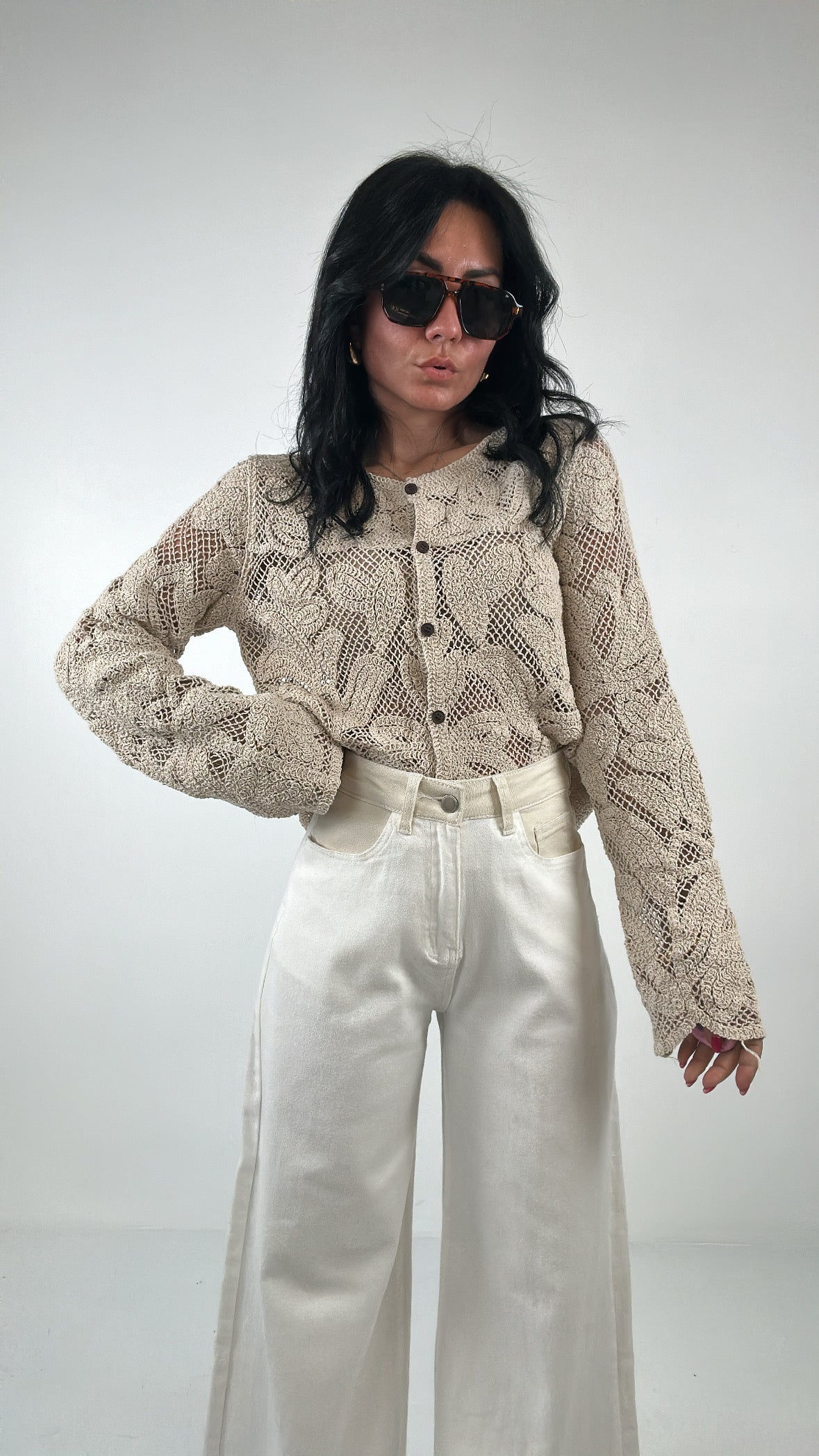Jeans DOUBLE COLOR - BIANCO