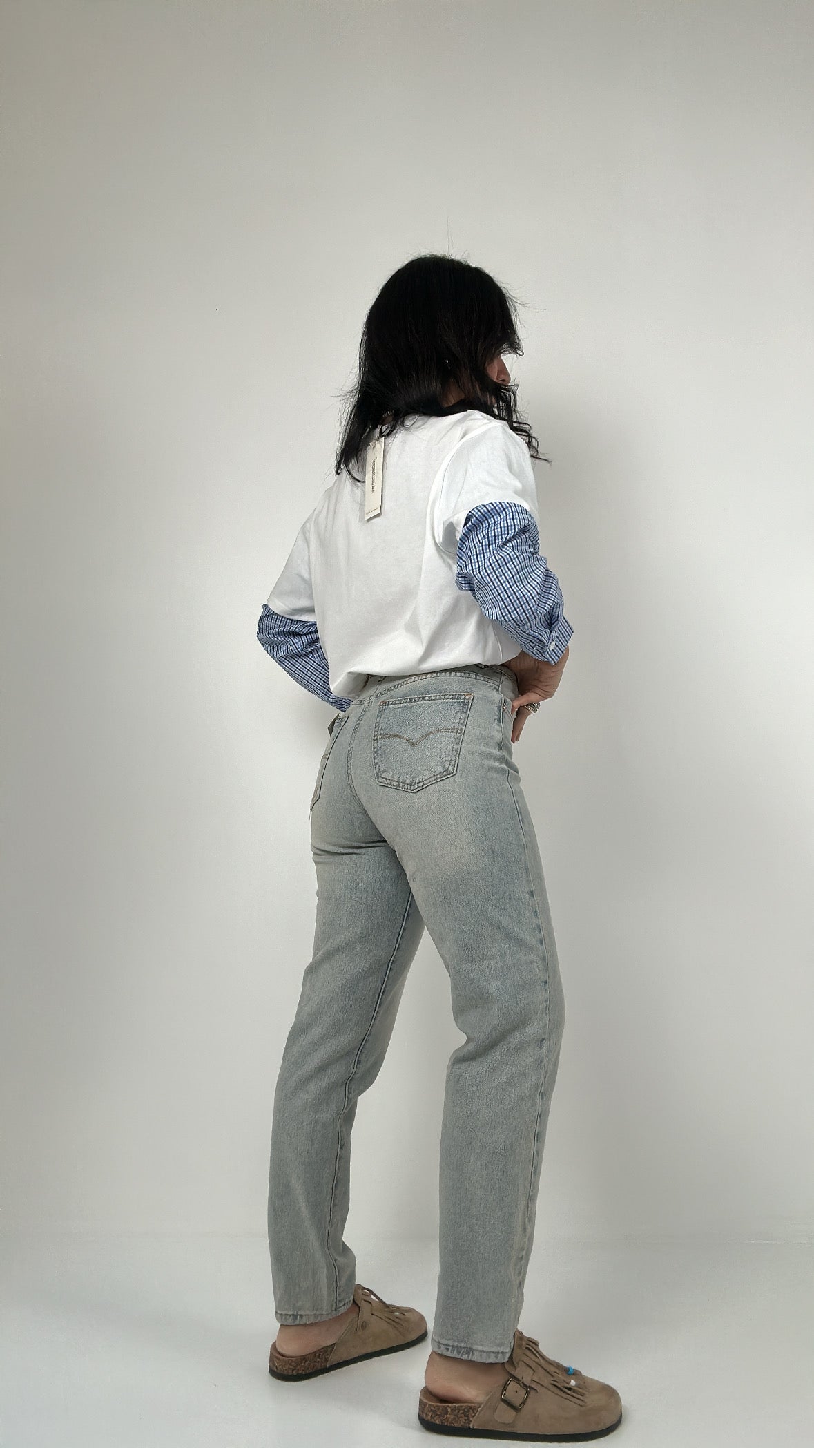 Jeans MOM-FIT SABBIATO - JEANS