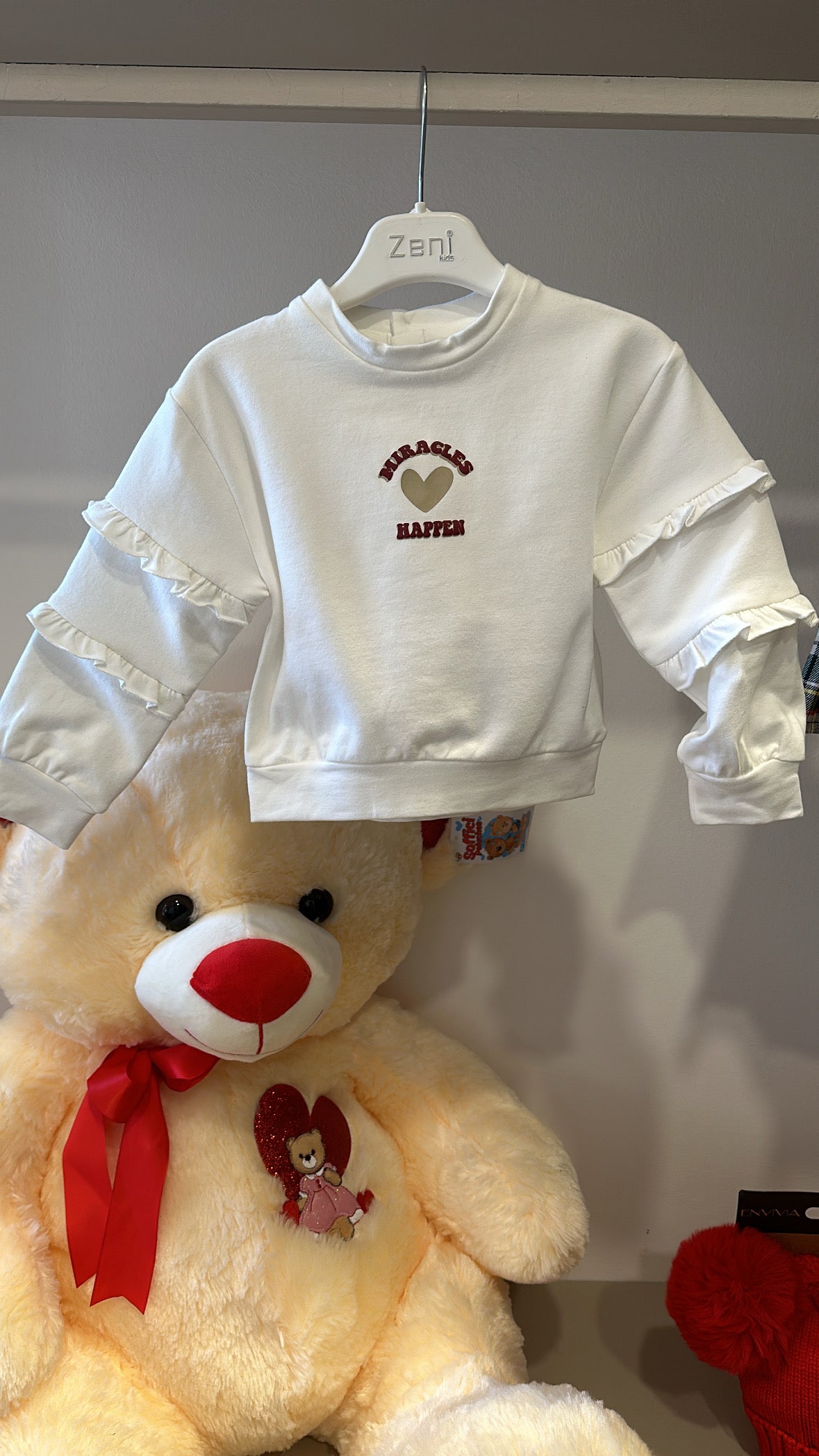 Felpa HAPPER 12-36M - BIANCO