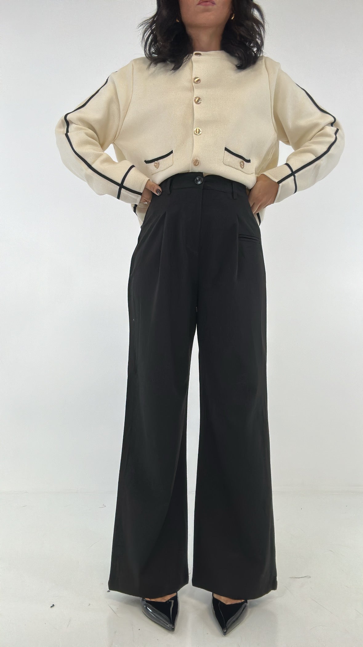Pantalone PALAZZO PENCE - NERO