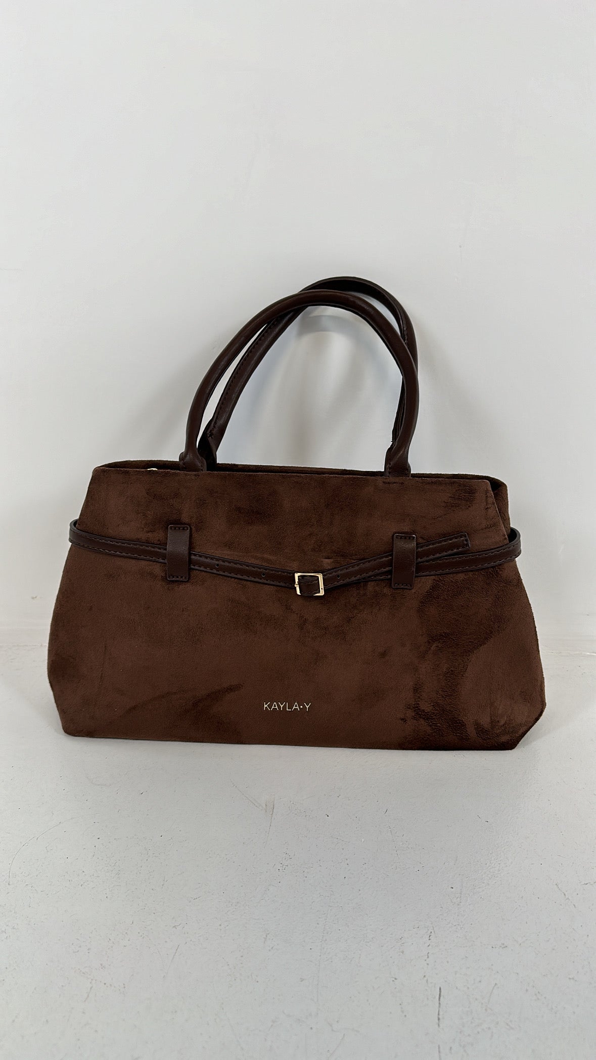 Borsa CAMOSCIO OFFICE - MARRONE