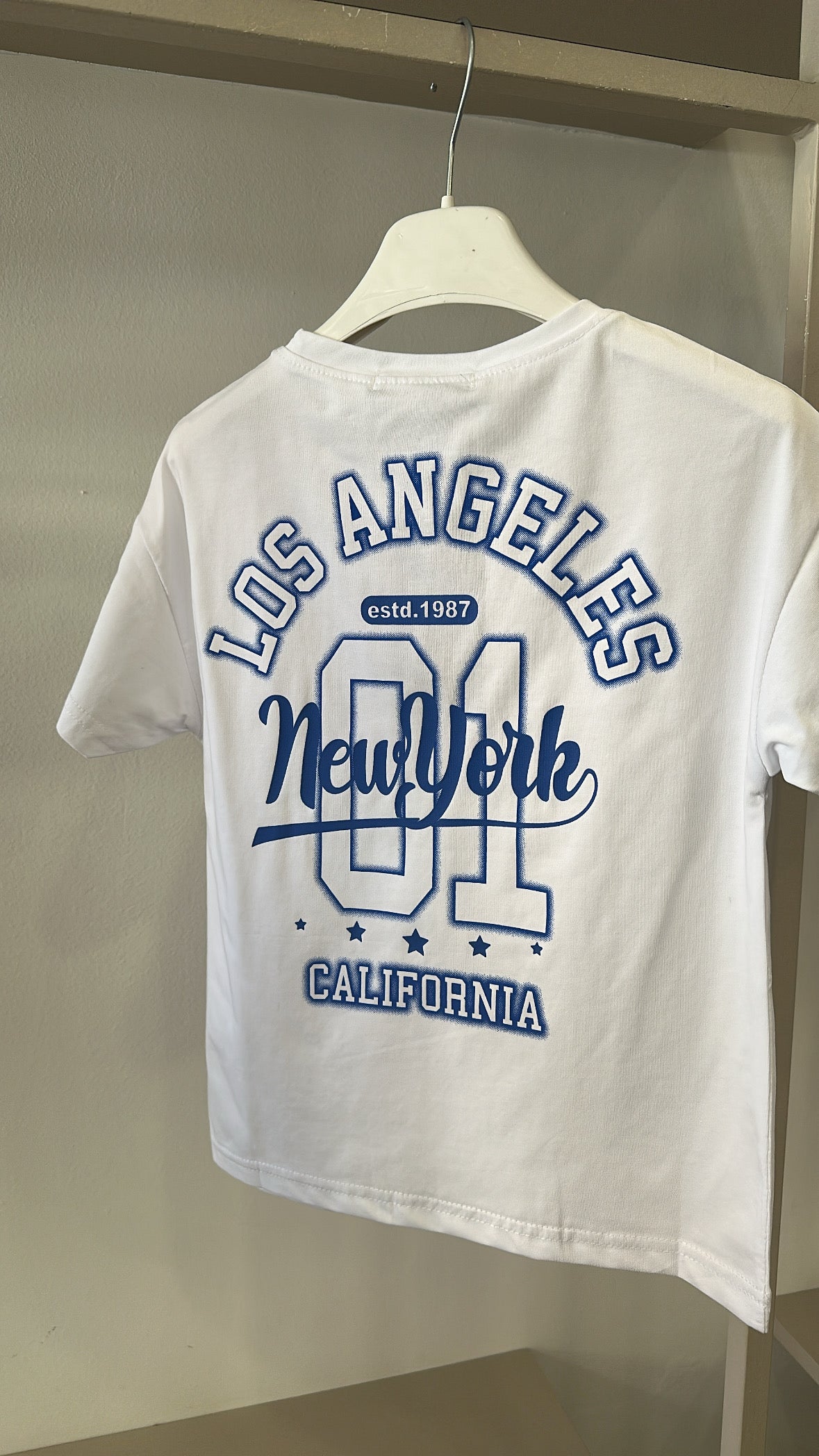 T-shirt NEW YORK 1987 - BIANCO