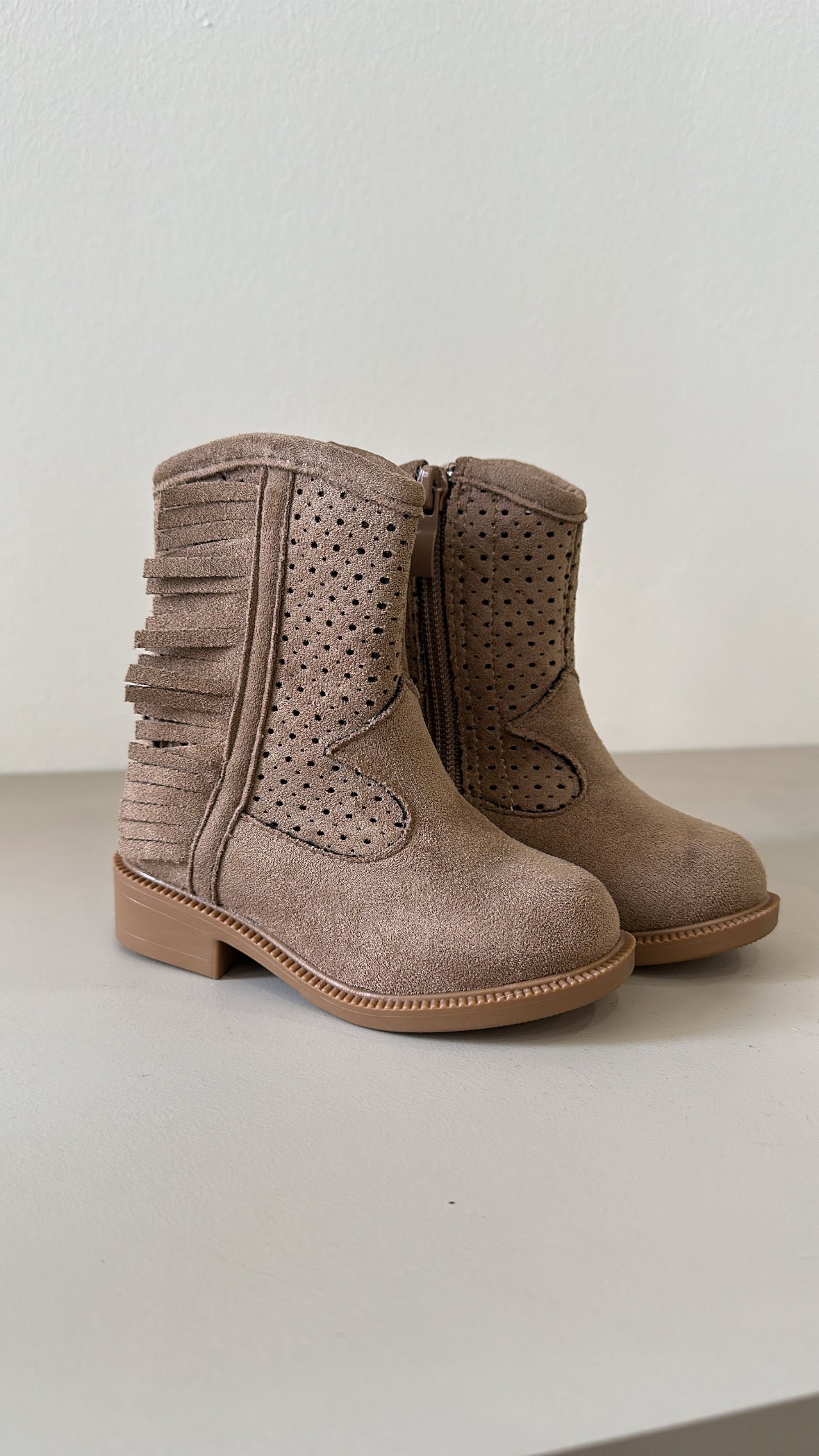 Stivaletto TRAFORO FRANGE 20-24 - CAMMELLO