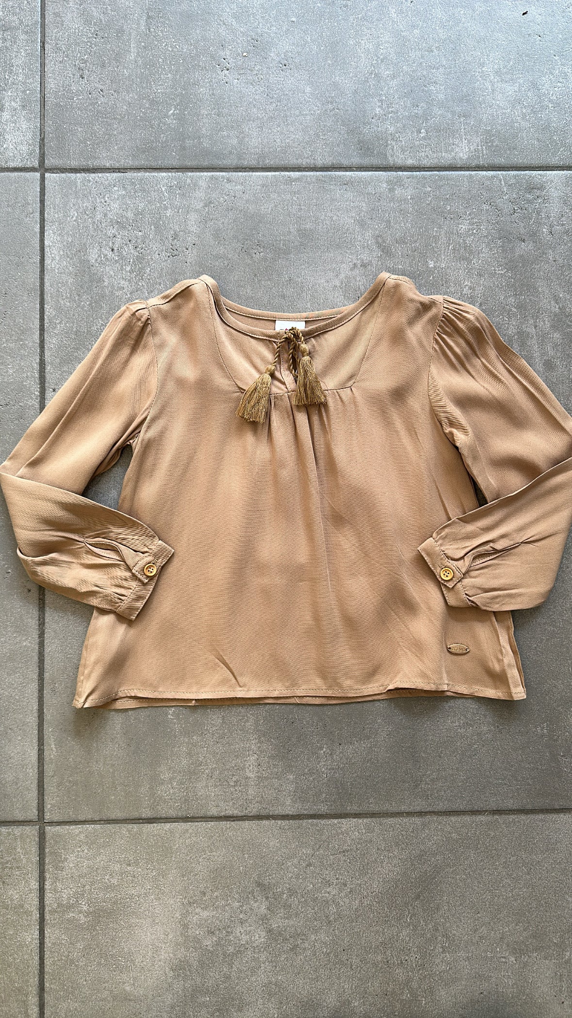 Camicia VOLANT 4-12A - BEIGE