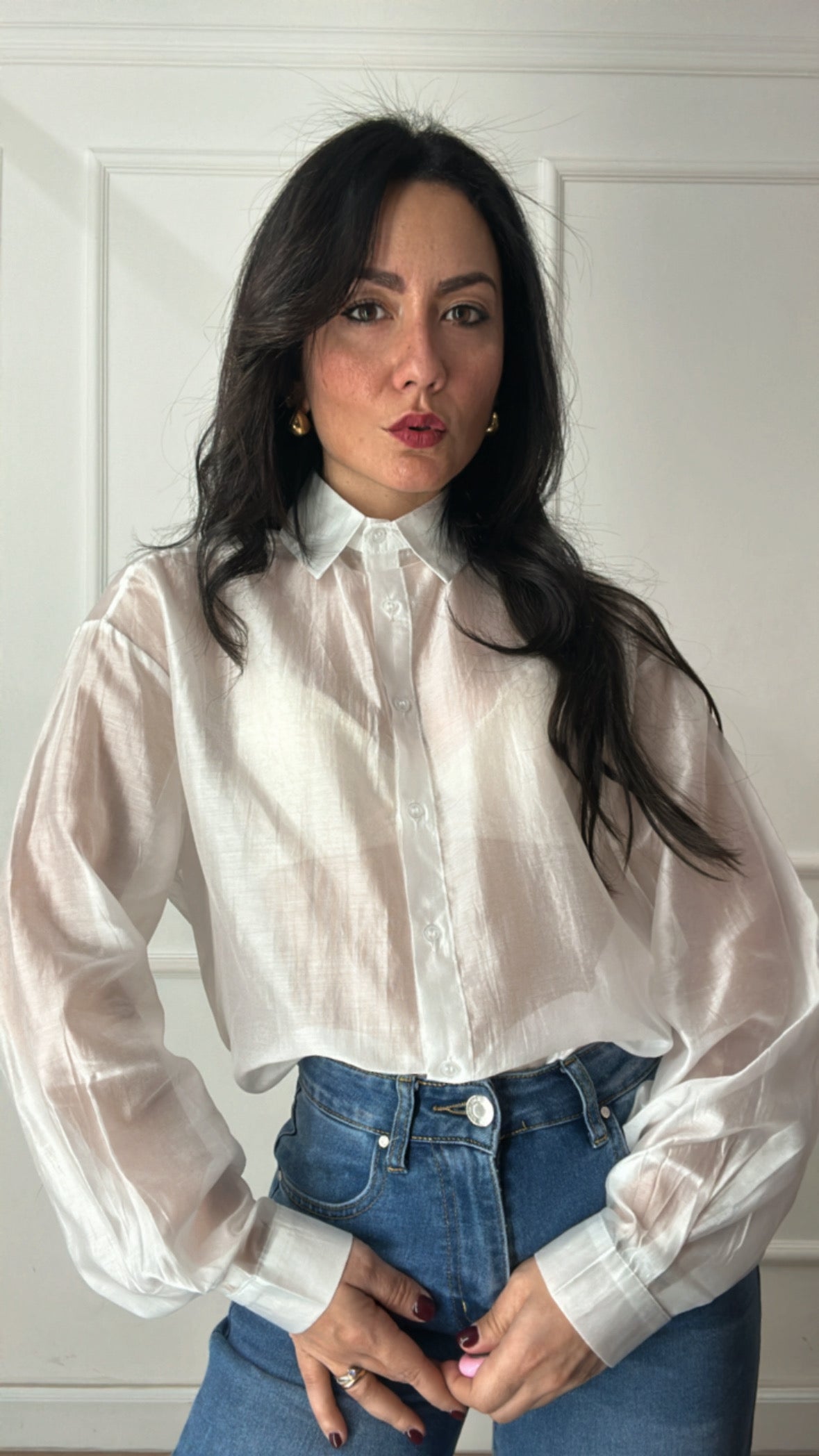 Camicia VELATA - BIANCO