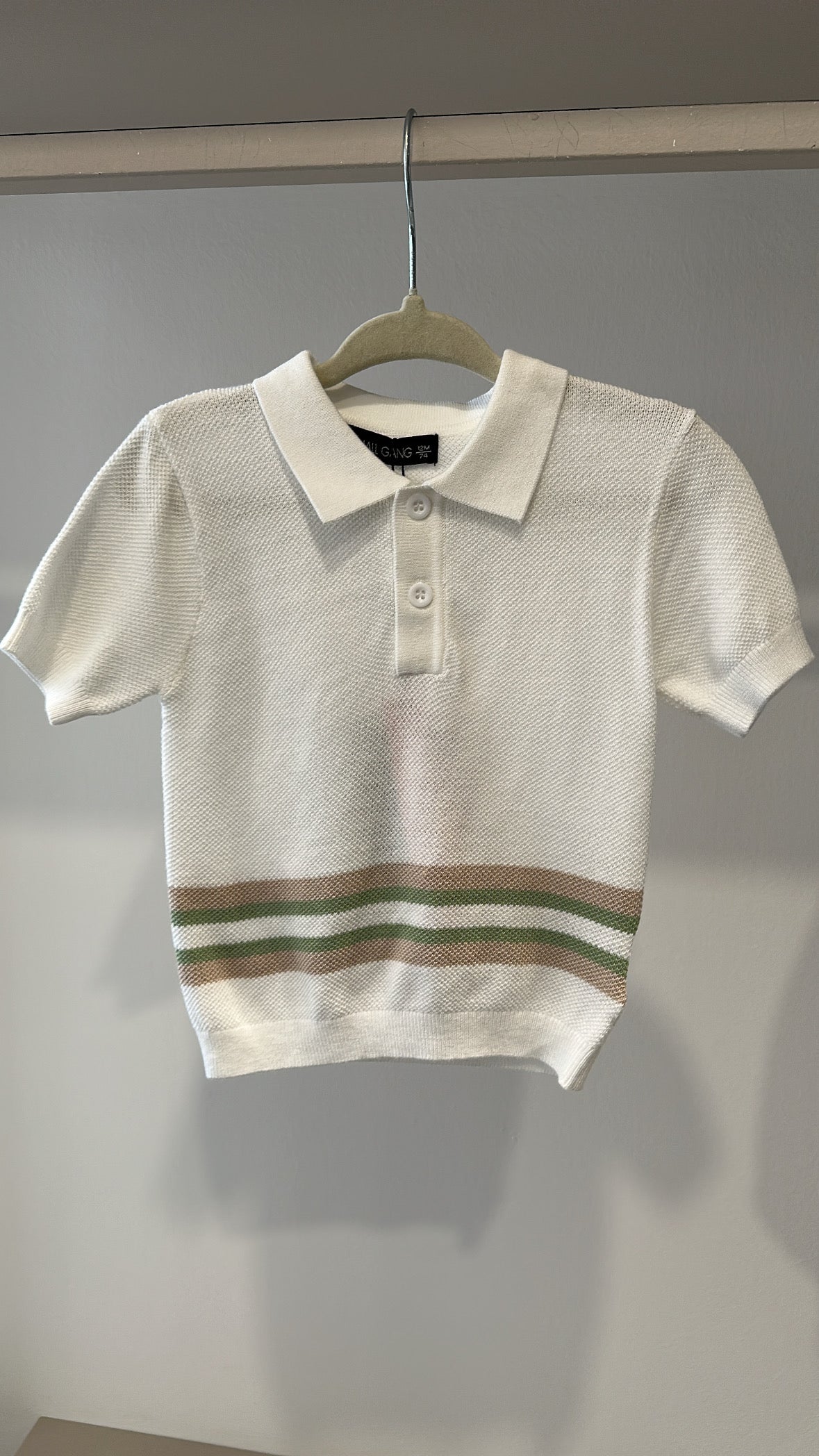 Polo TRAFORO 12-36M - BIANCO