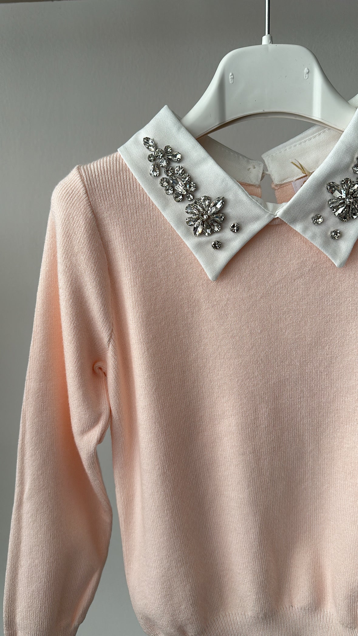 Pull COLLO BRILLANTINI 4-14A - ROSA