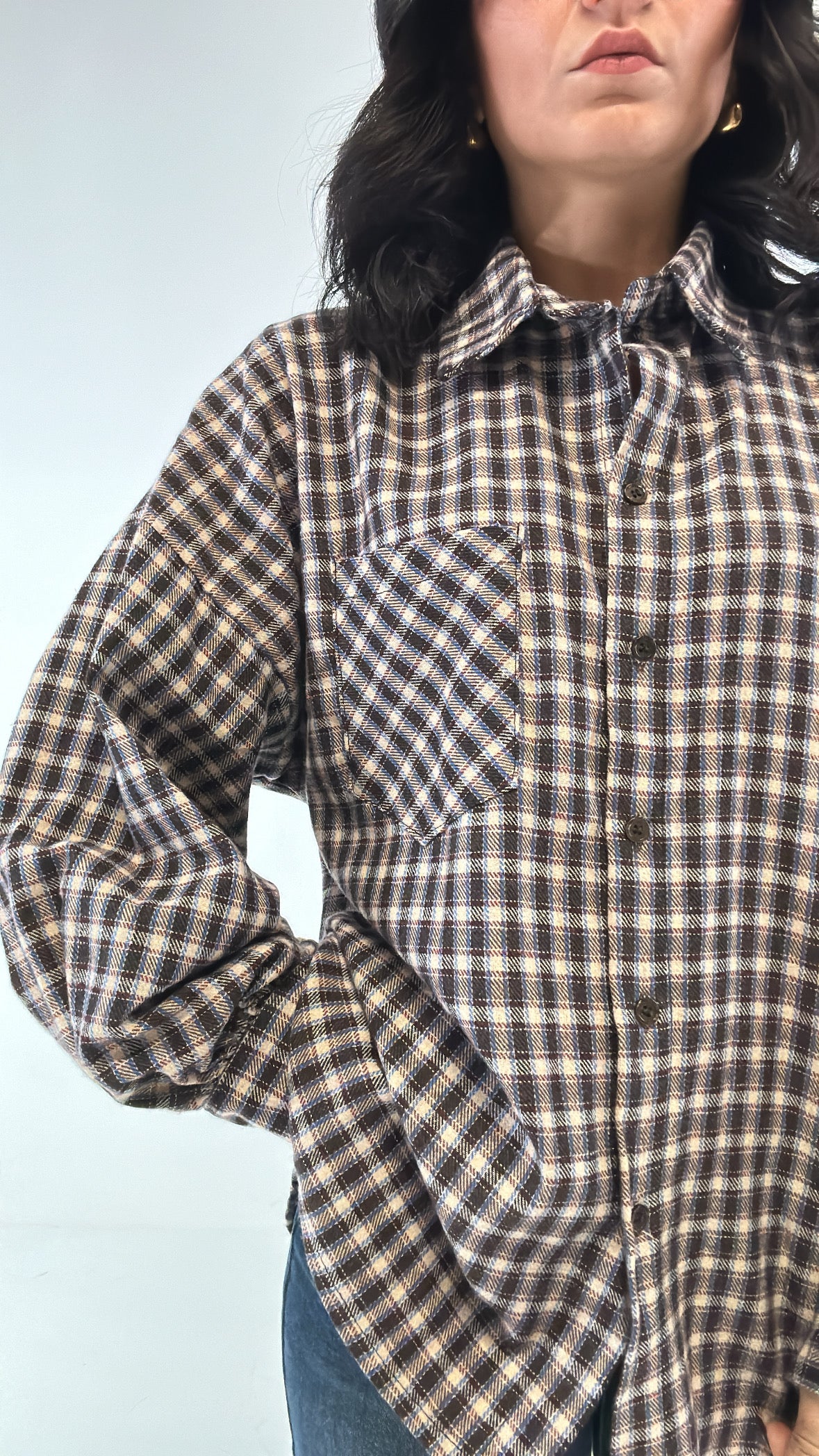 Camicia QUADRO GIULIEN - MARRONE