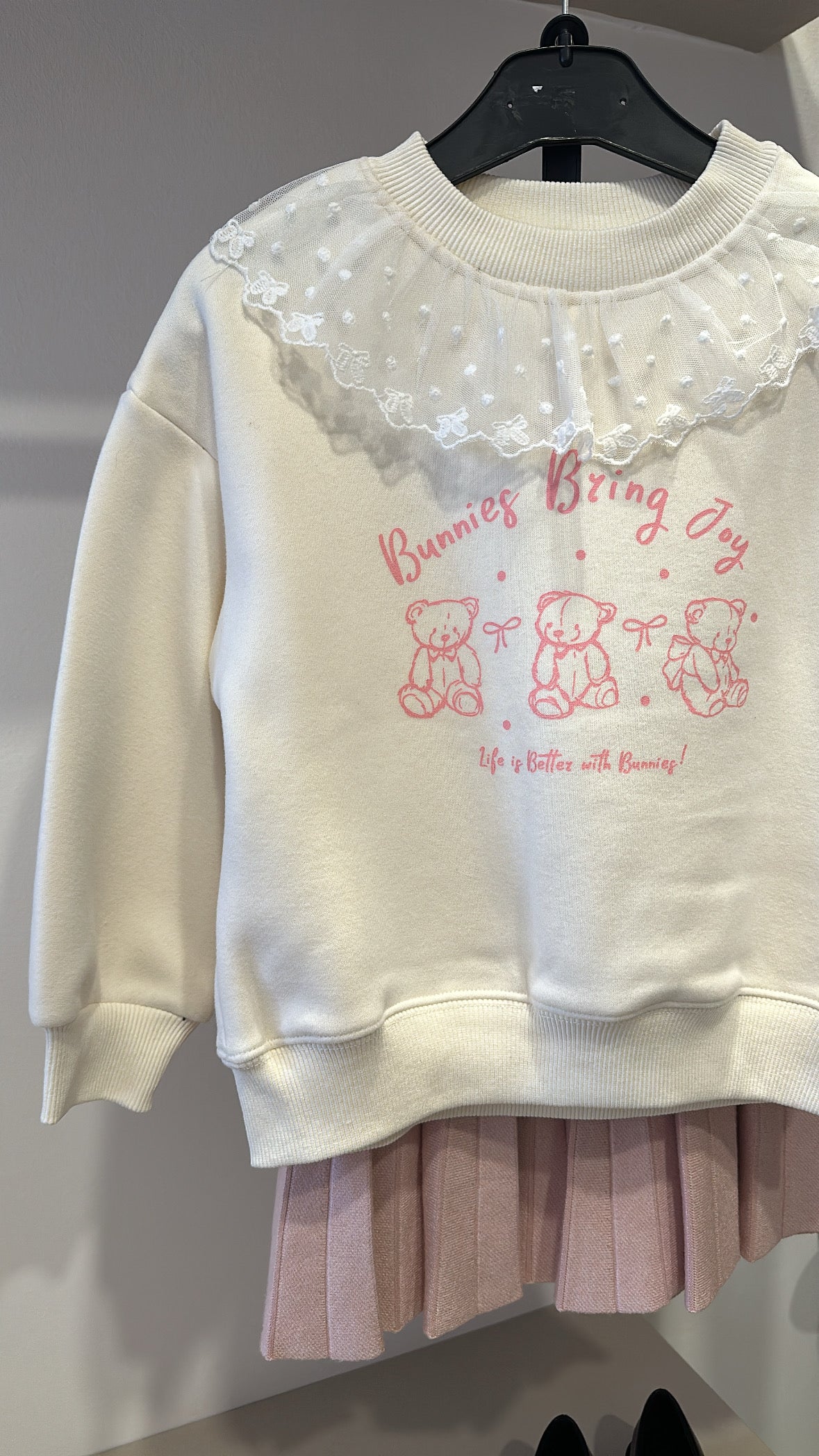 Felpa BUNNIES BRING - PANNA