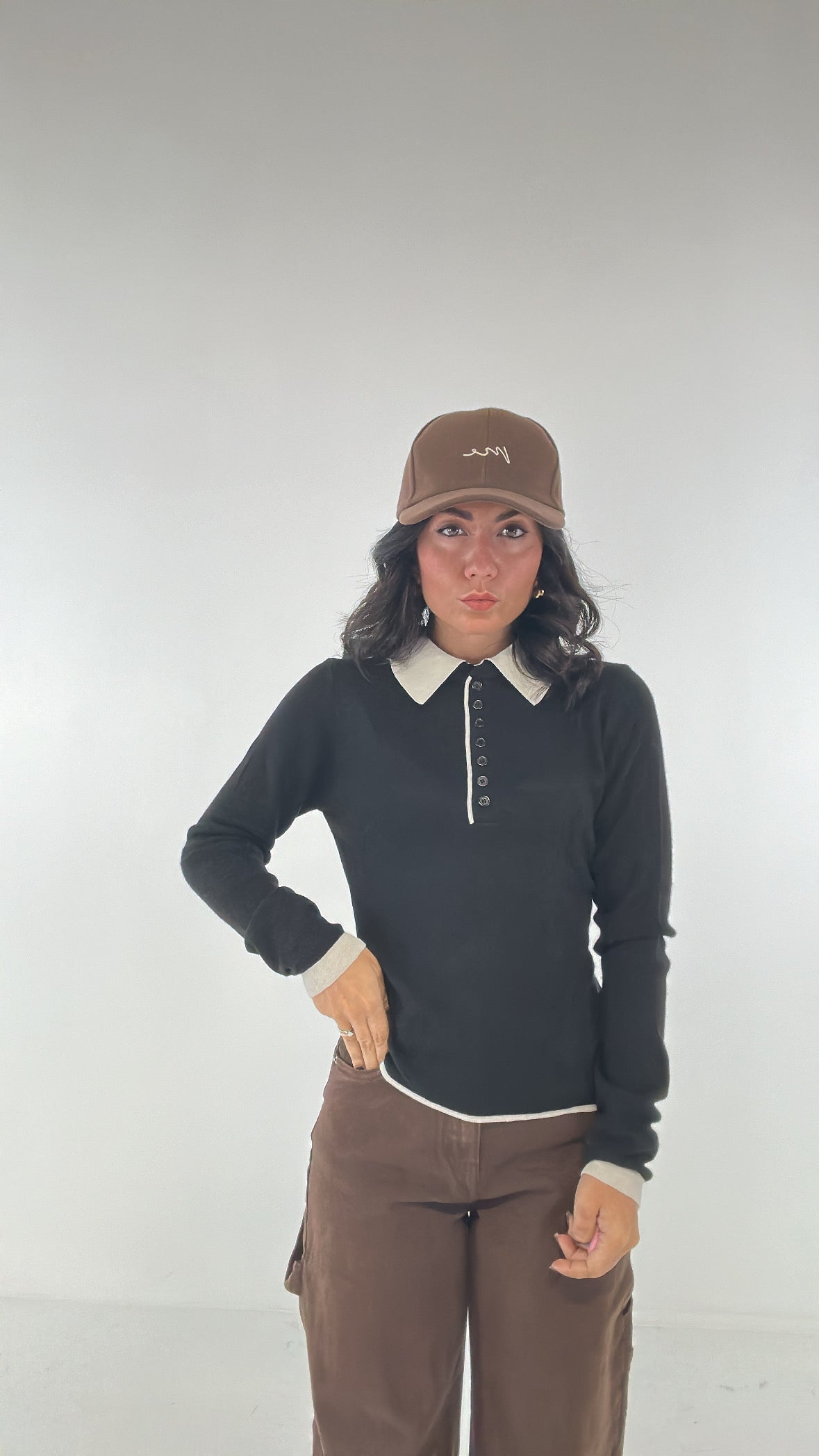 Pull POLO IN MAGLIA - NERO