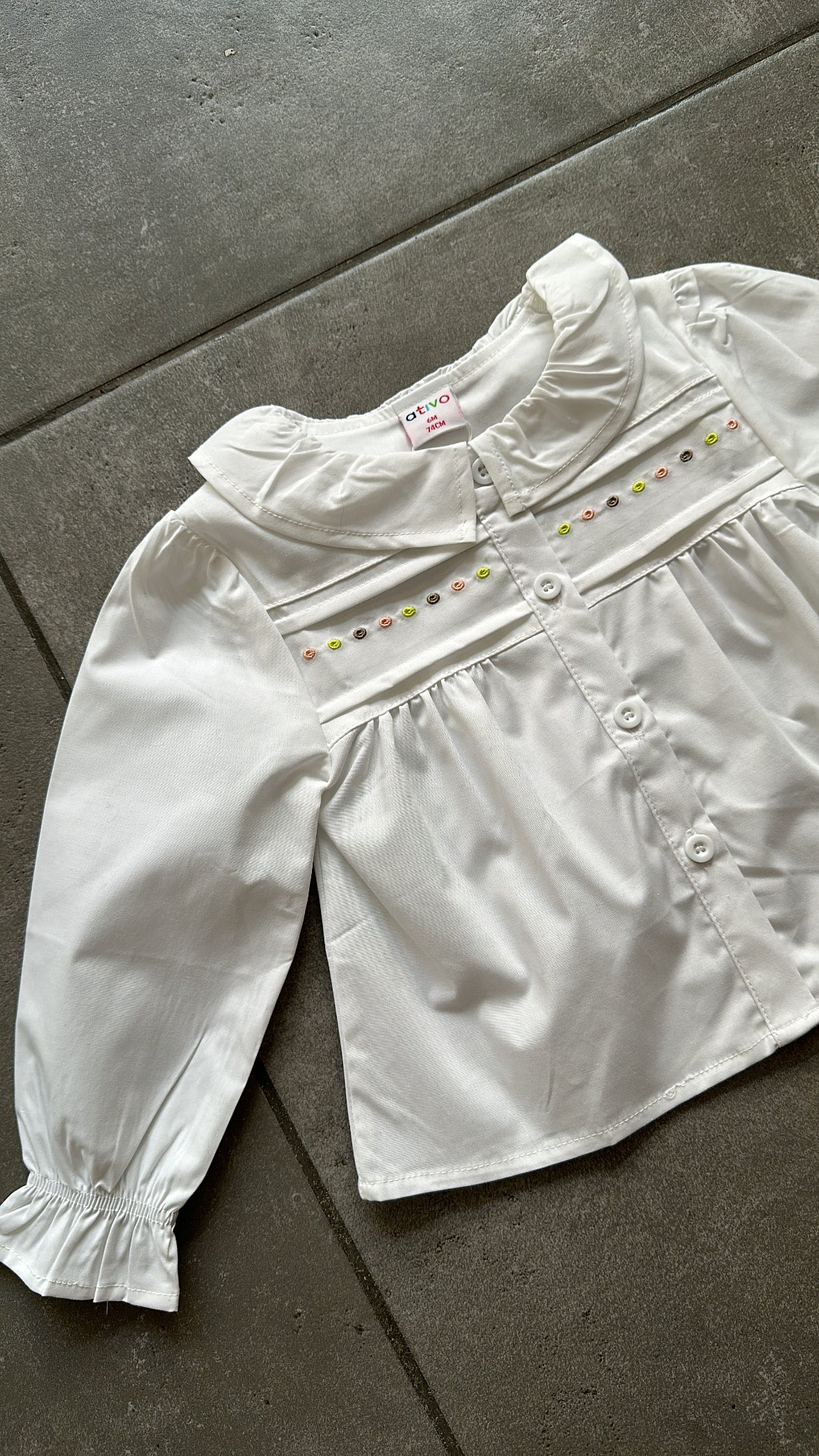 Camicia Pallini 6-36m - BIANCO