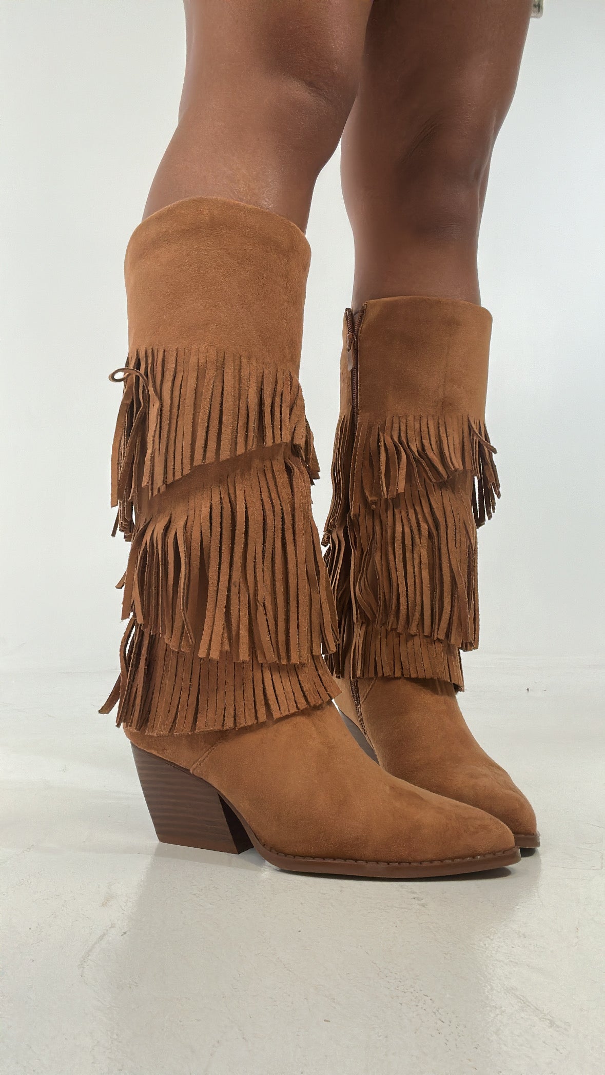 Camperos FRANGE DOUBLE - CAMMELLO