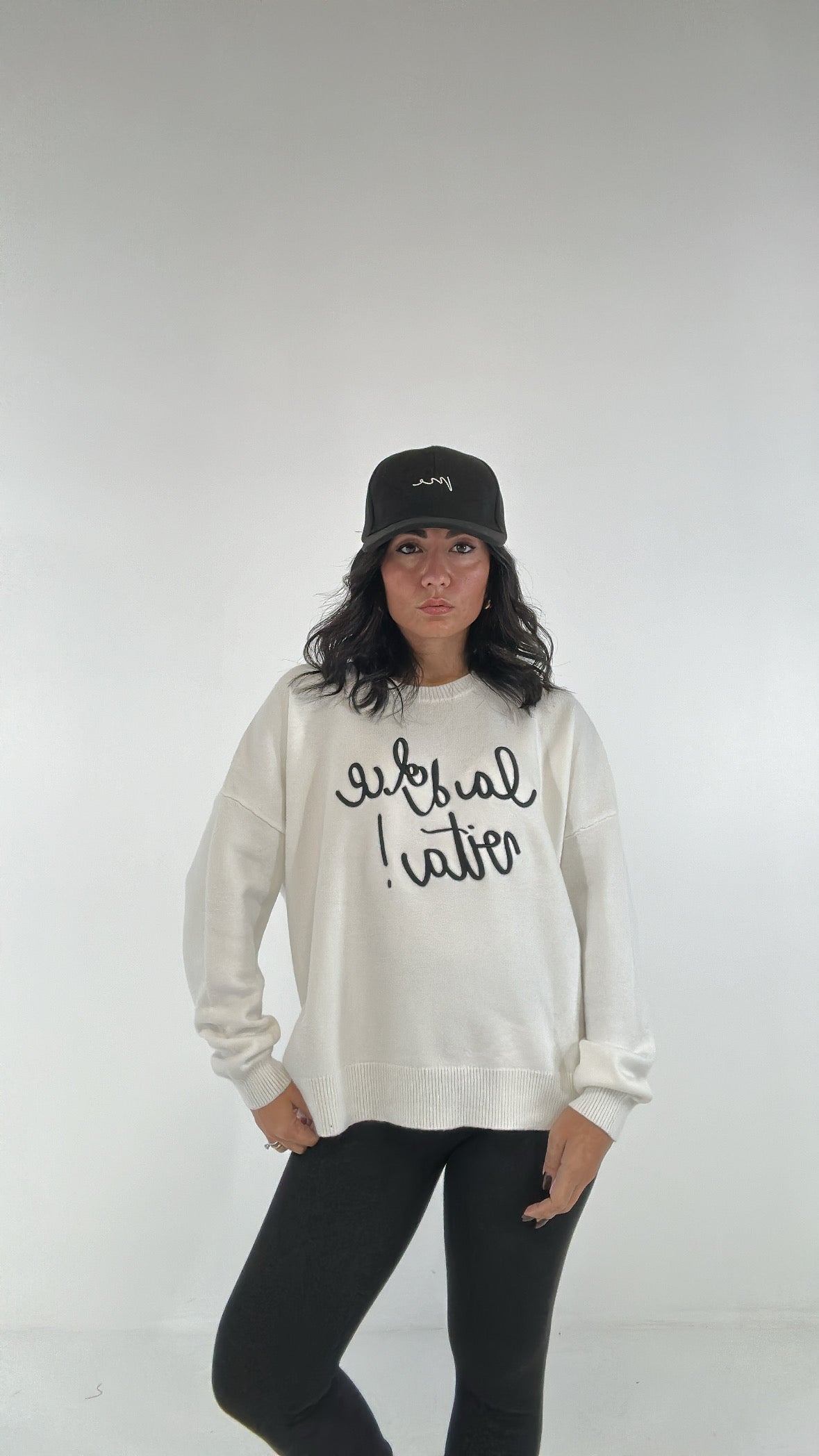 Pull LA DOLCE VITA - BIANCO