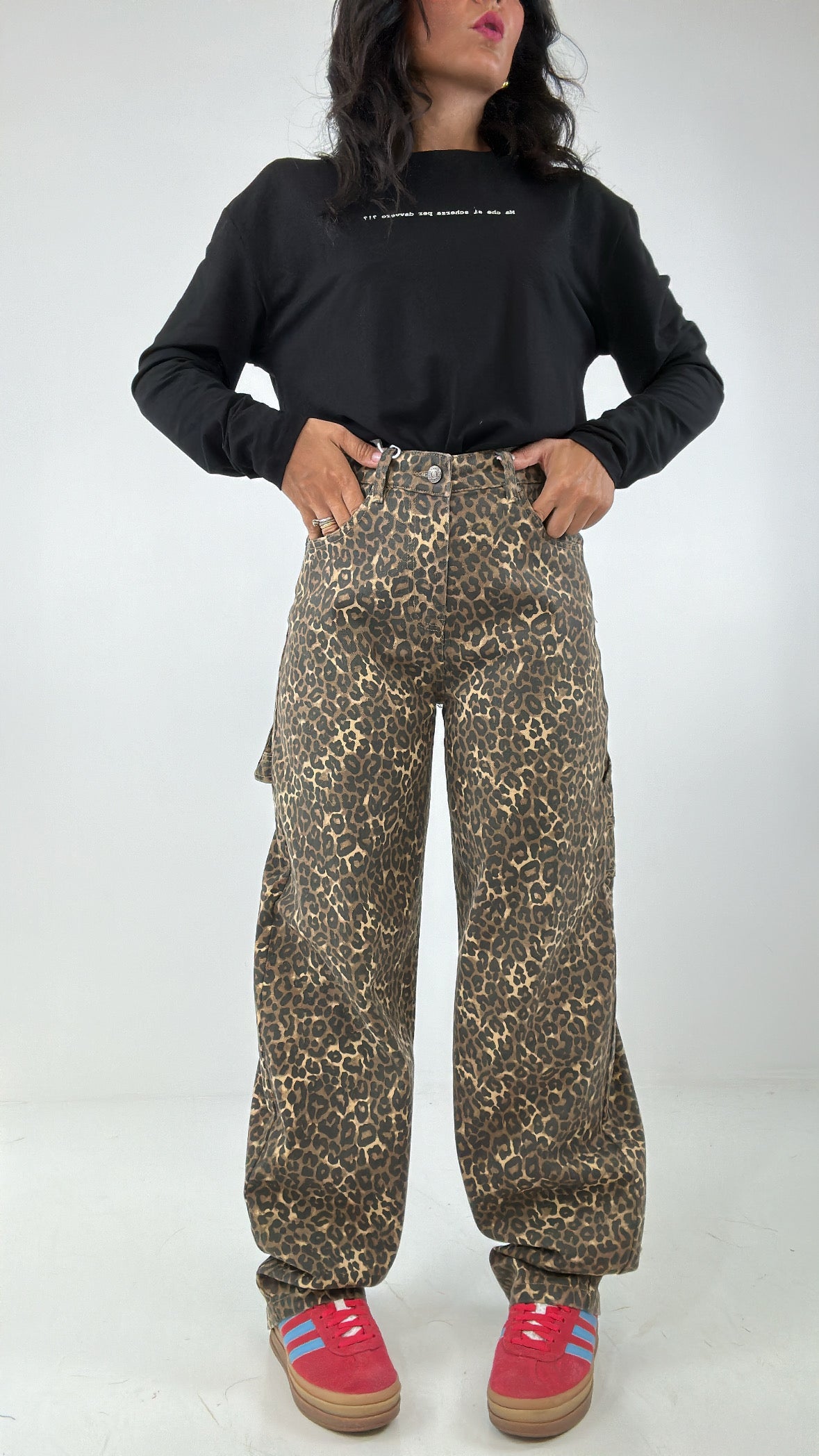Jeans BALLOON ANIM - BEIGE