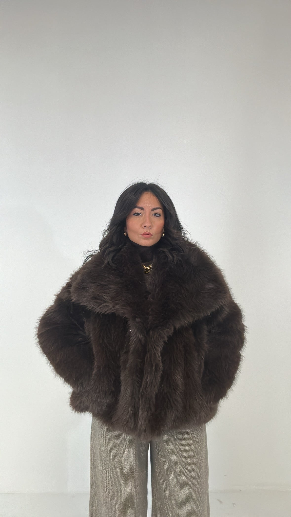 Ecopelliccia TRAND - MARRONE