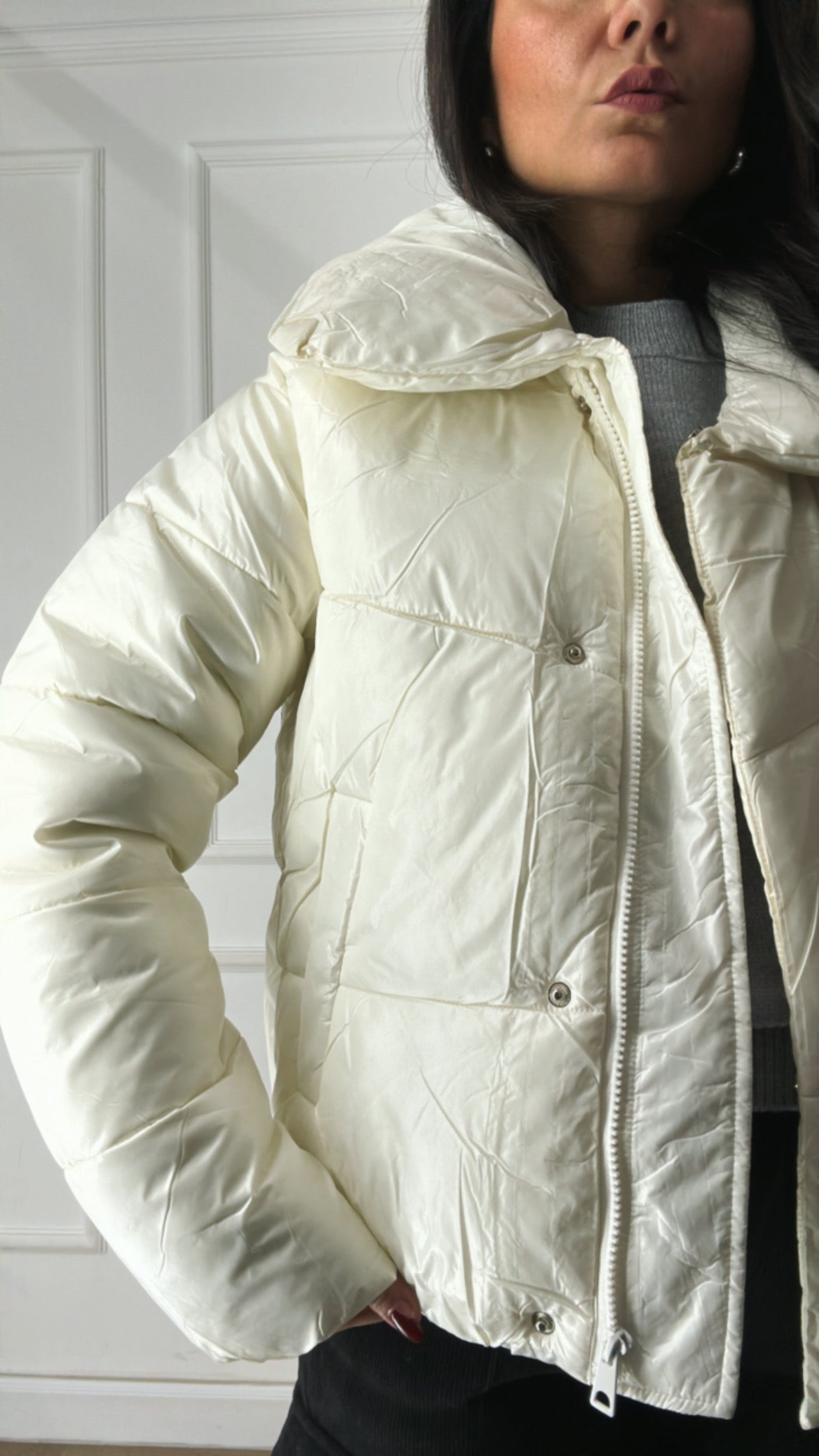 Giubbino BOMBER LOP - BIANCO