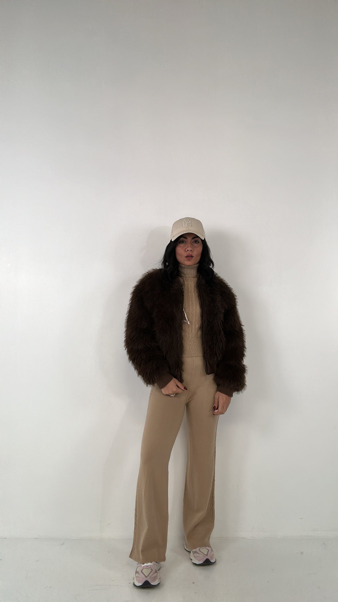 Ecopelliccia BOMBER ORSETTO - MARRONE