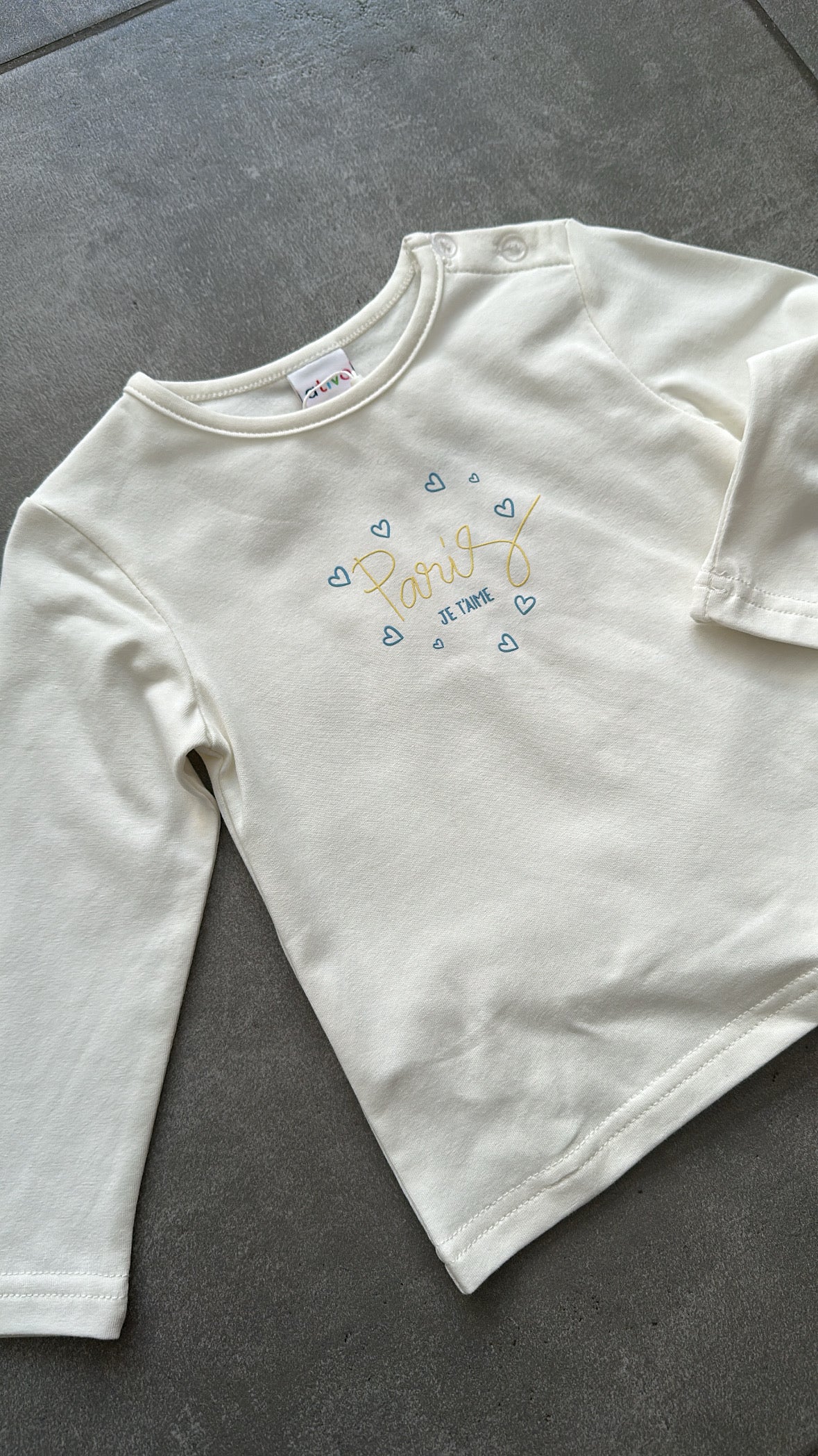 Maglia JE T'AIME 6-36M - BIANCO
