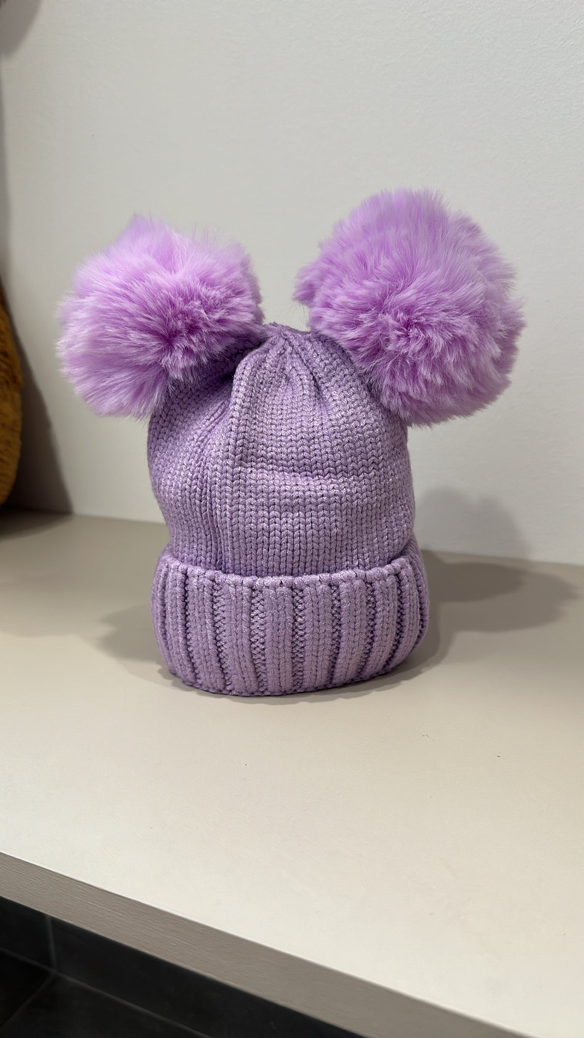 Cappellino DOPPIO PON PON - VIOLA