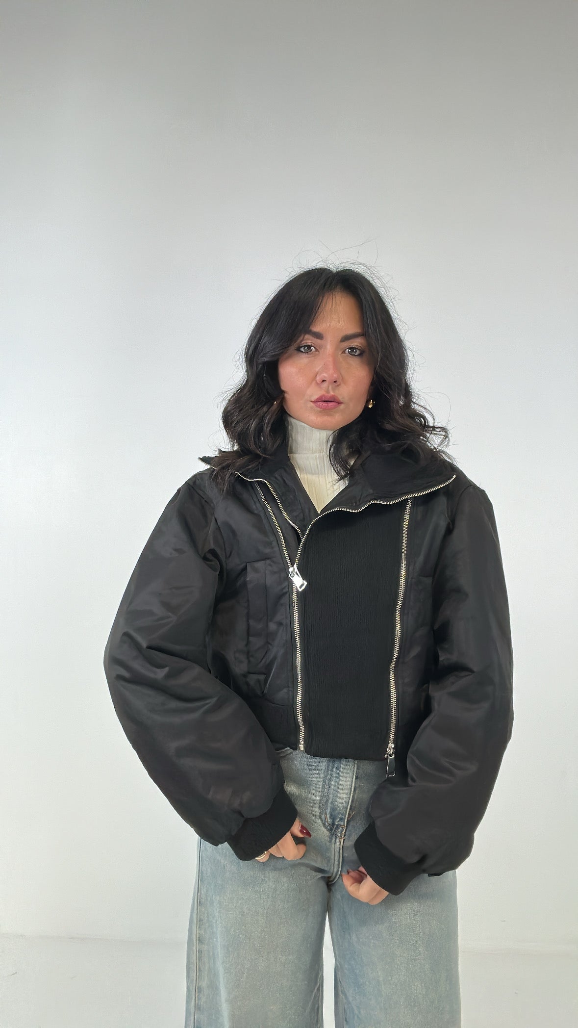 Giubbino CERNIERA - NERO