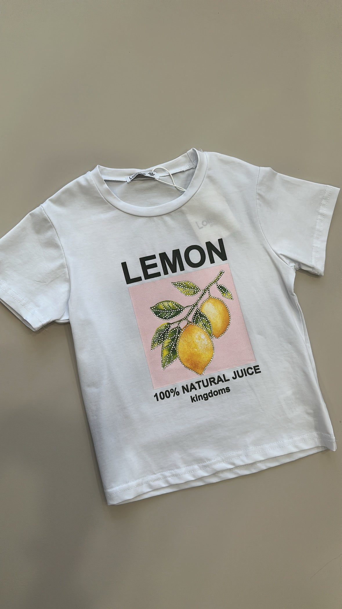T-shirt LEMON 3-12A - BIANCO