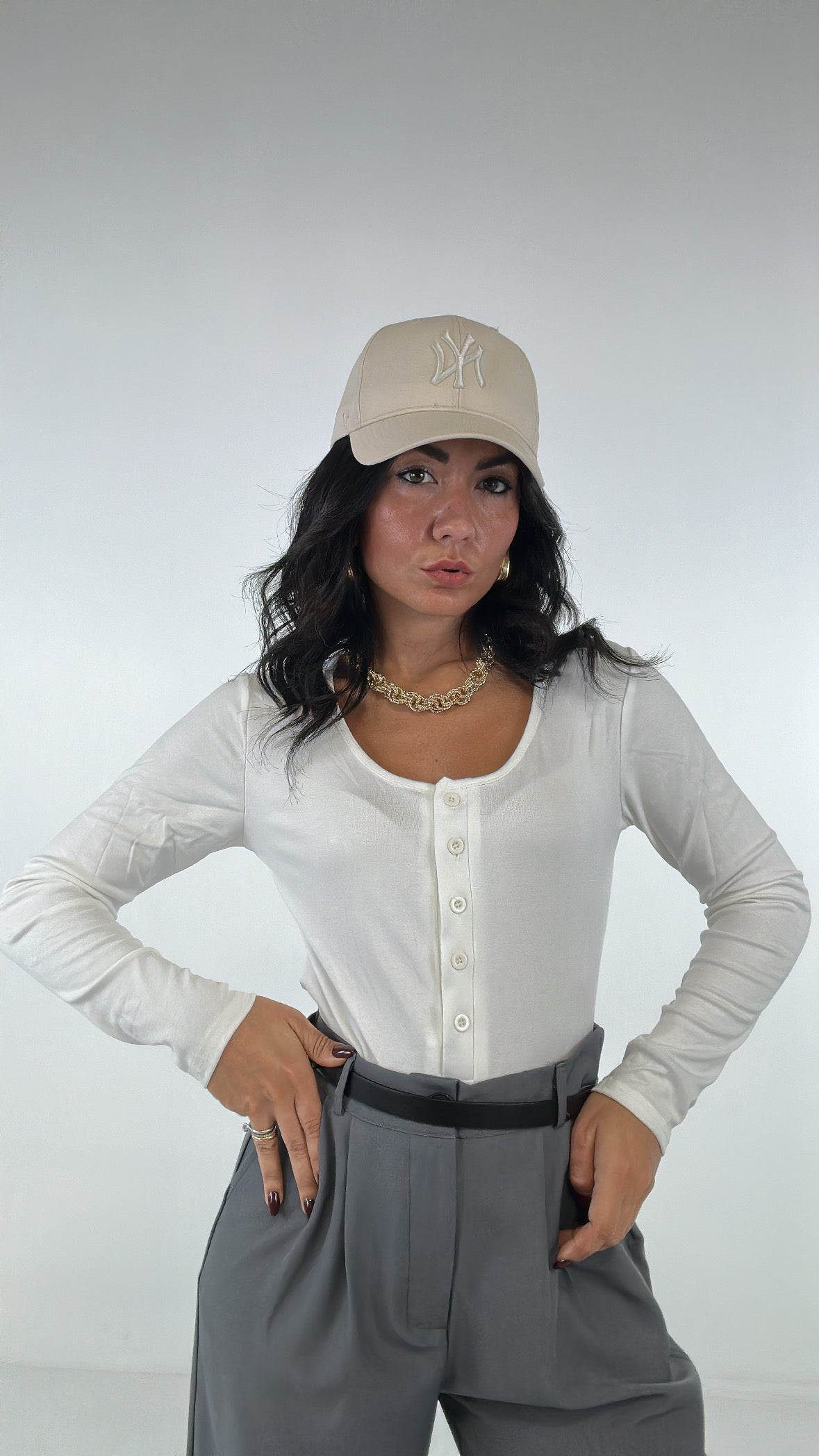 Body BOTTONCINI - BIANCO