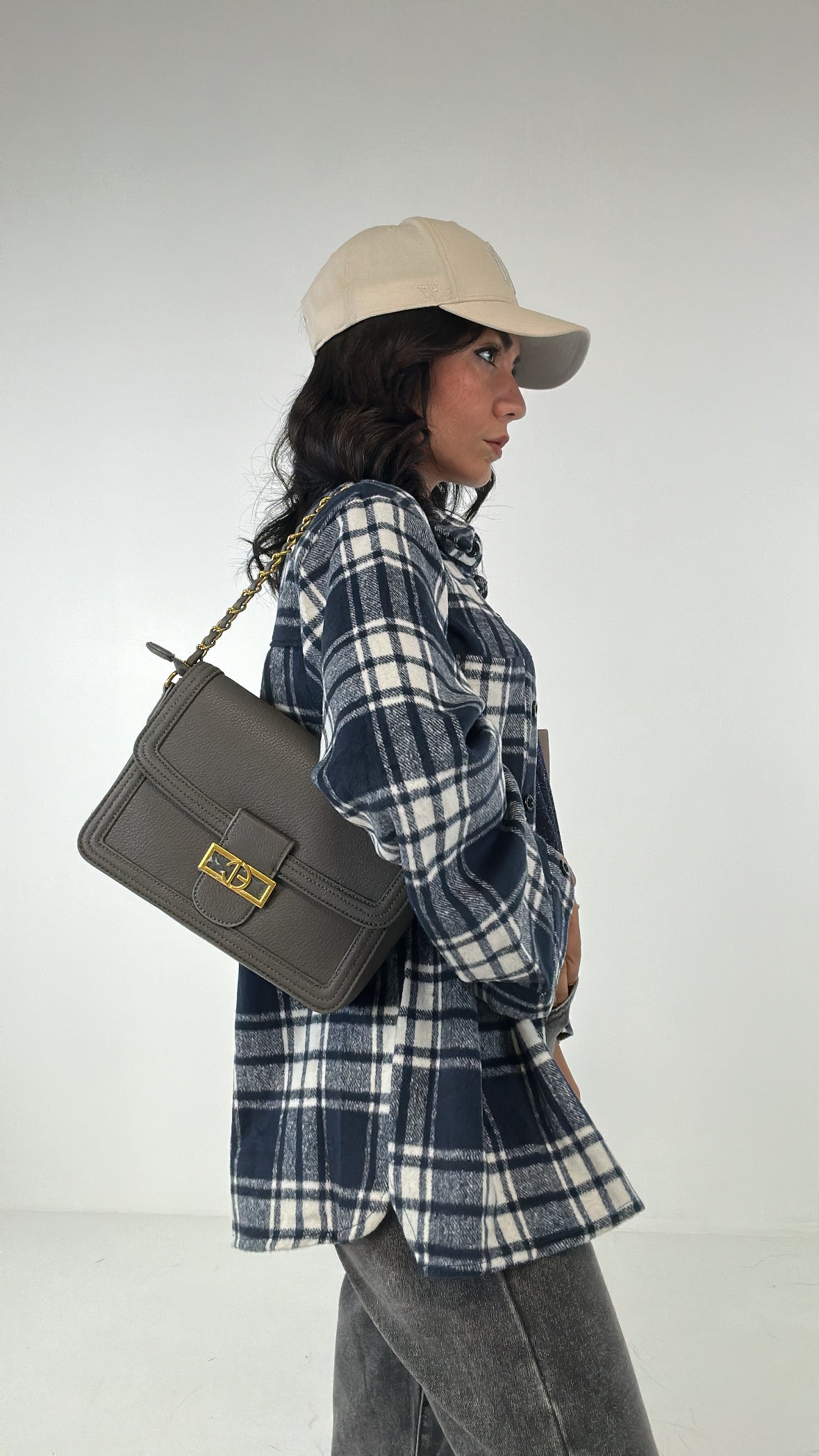 Borsa CATENELLA E.C. - GRIGIO