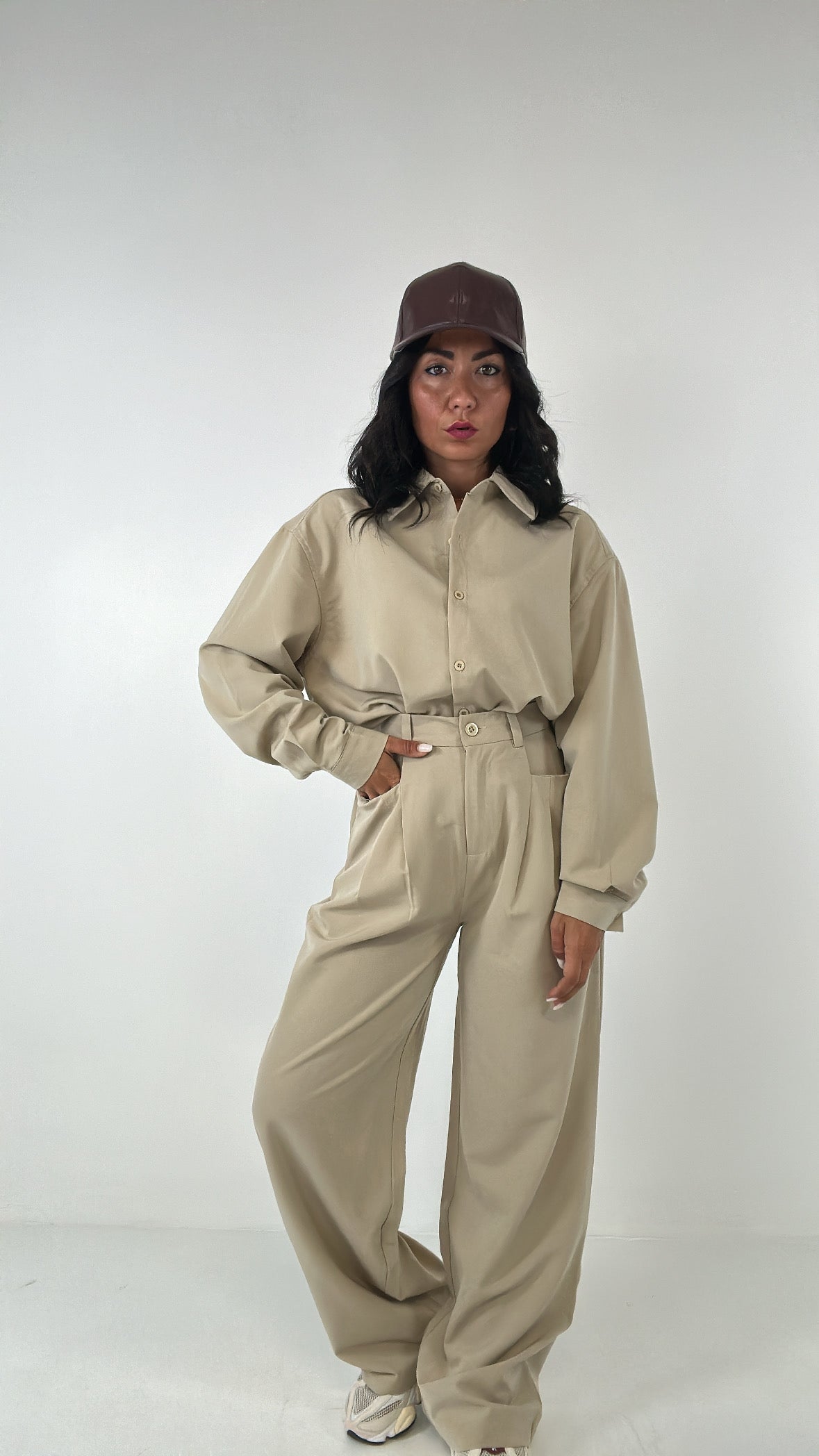 Completo CAMICIA CON PANTALONE - BEIGE