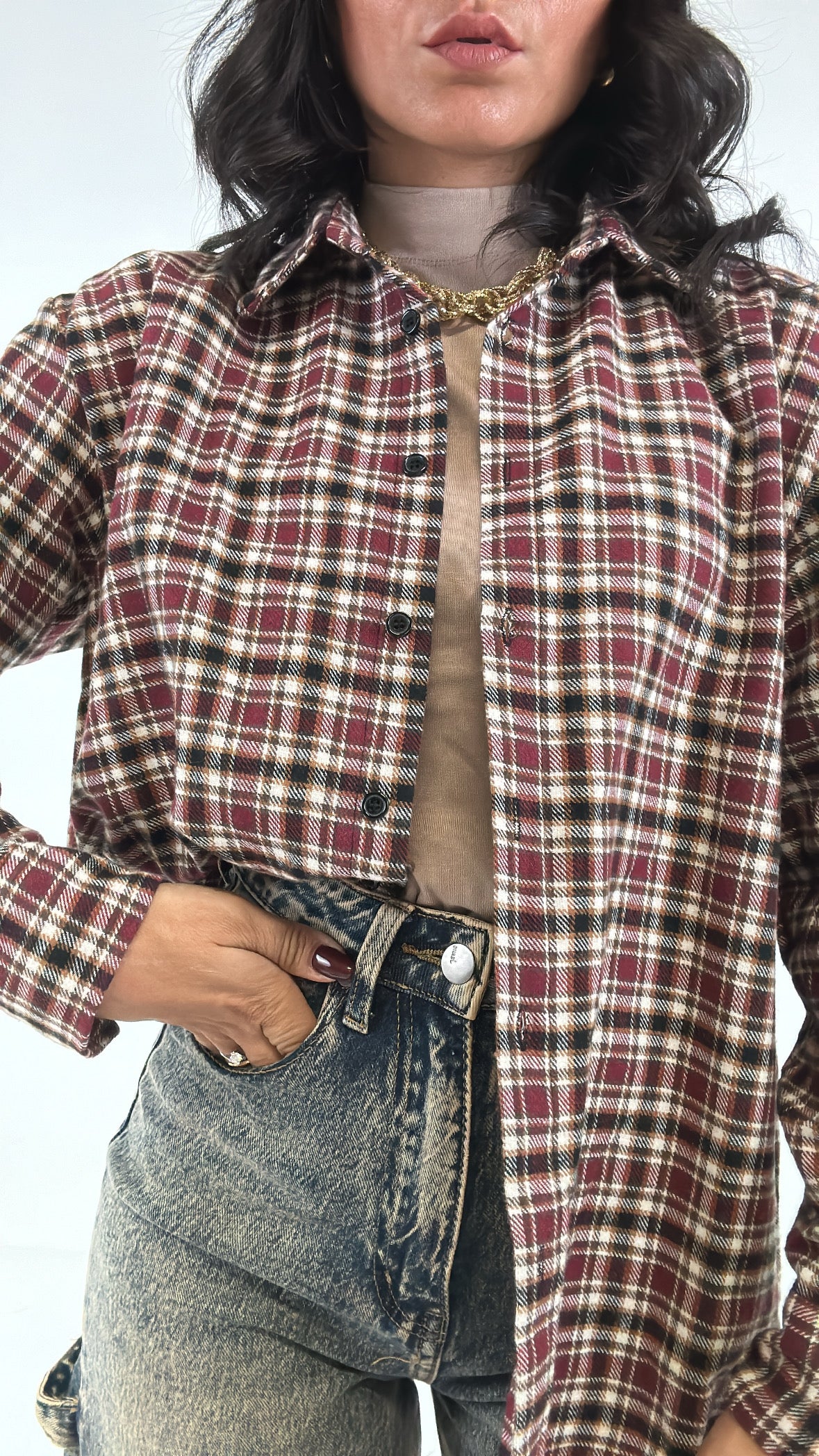 Camicia QUADRETTI AUTUMN - BORDEAUX