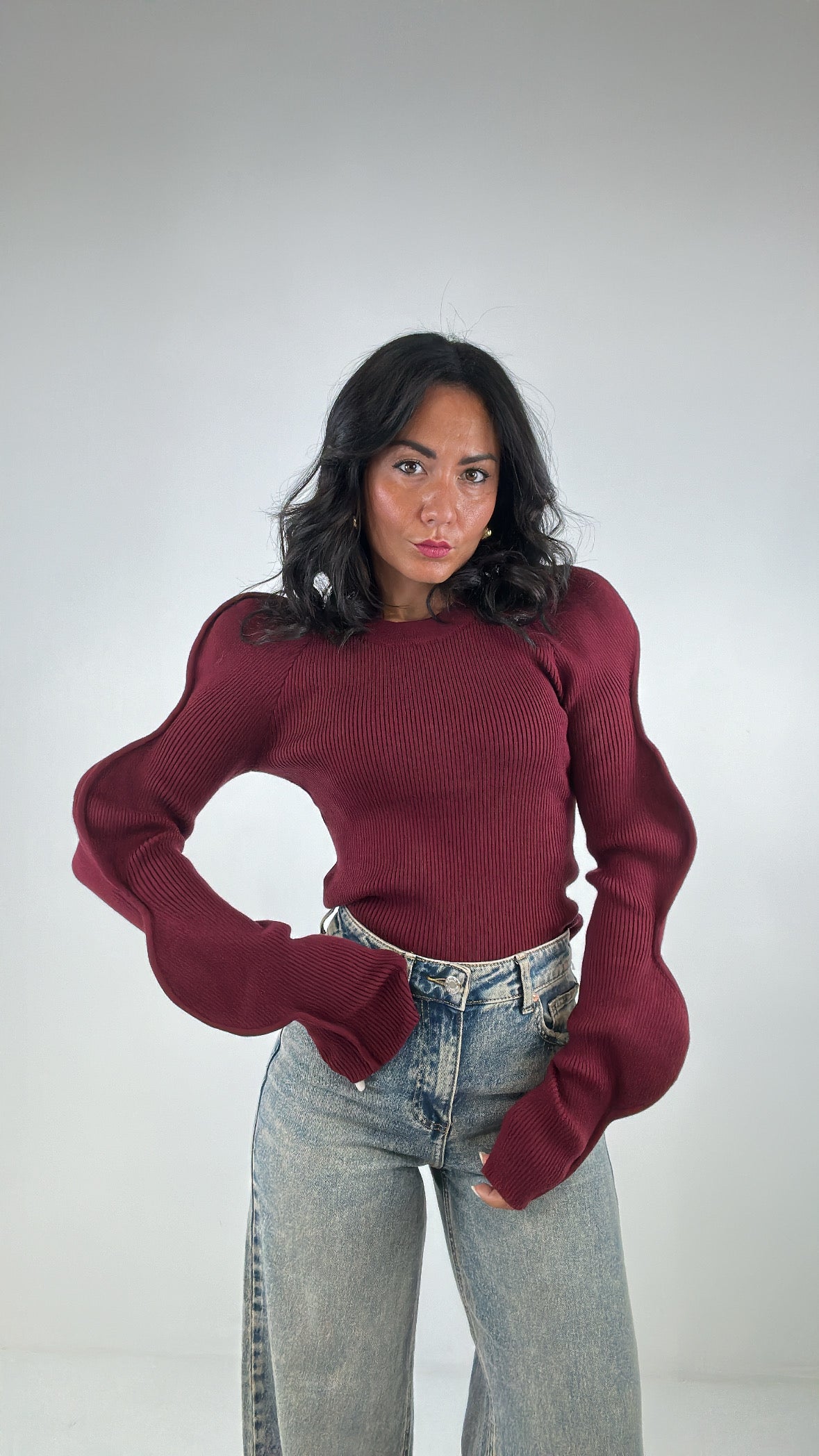 Pull MANICA ONDA - BORDEAUX