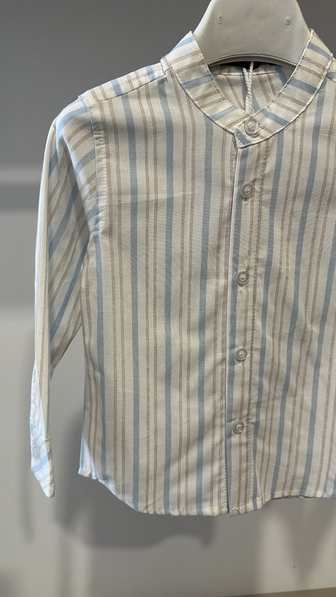 Camicia RIGHE 12-36M - AZZURRO