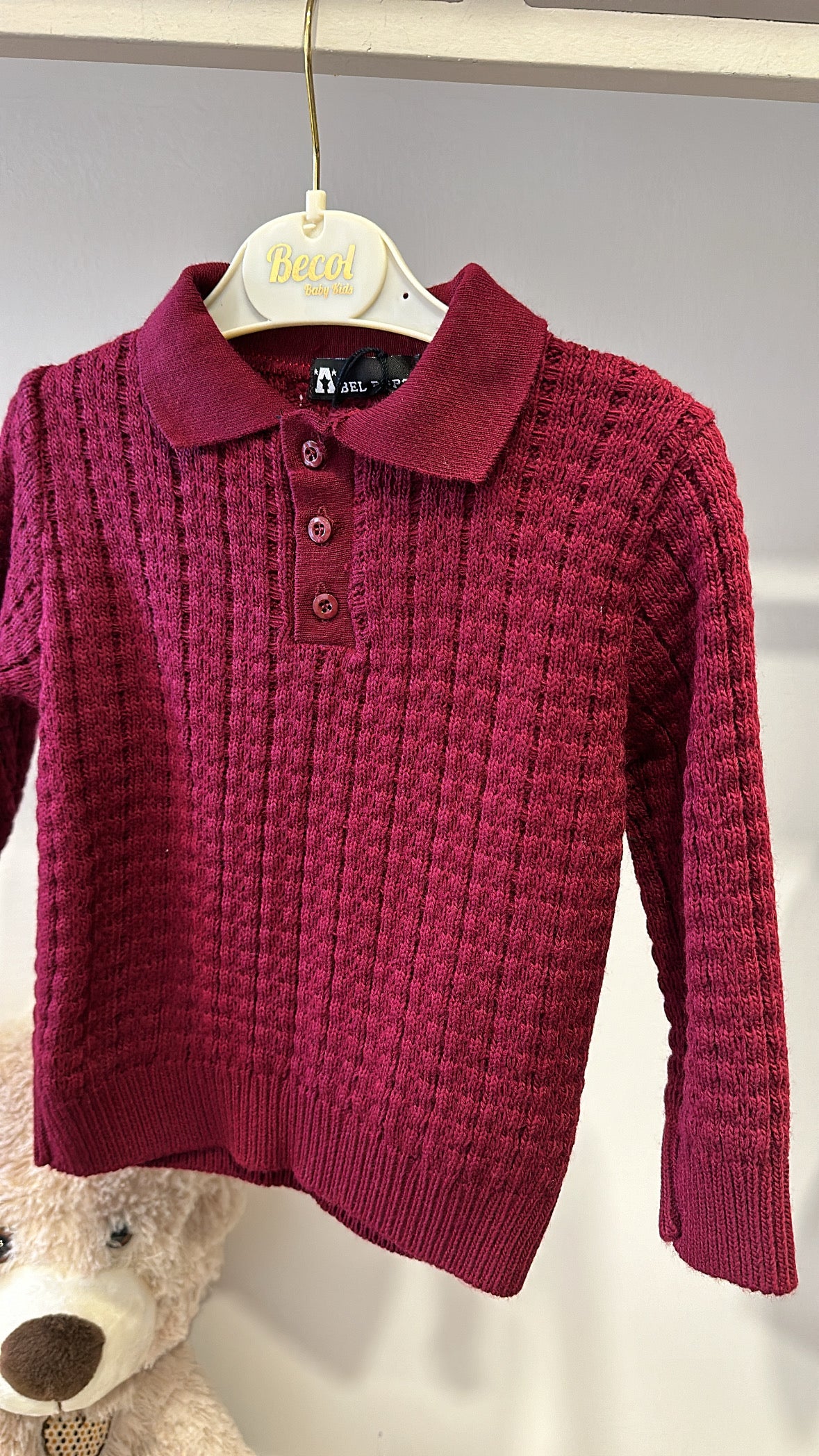 Polo IN MAGLIA 12-36M - BORDEAUX