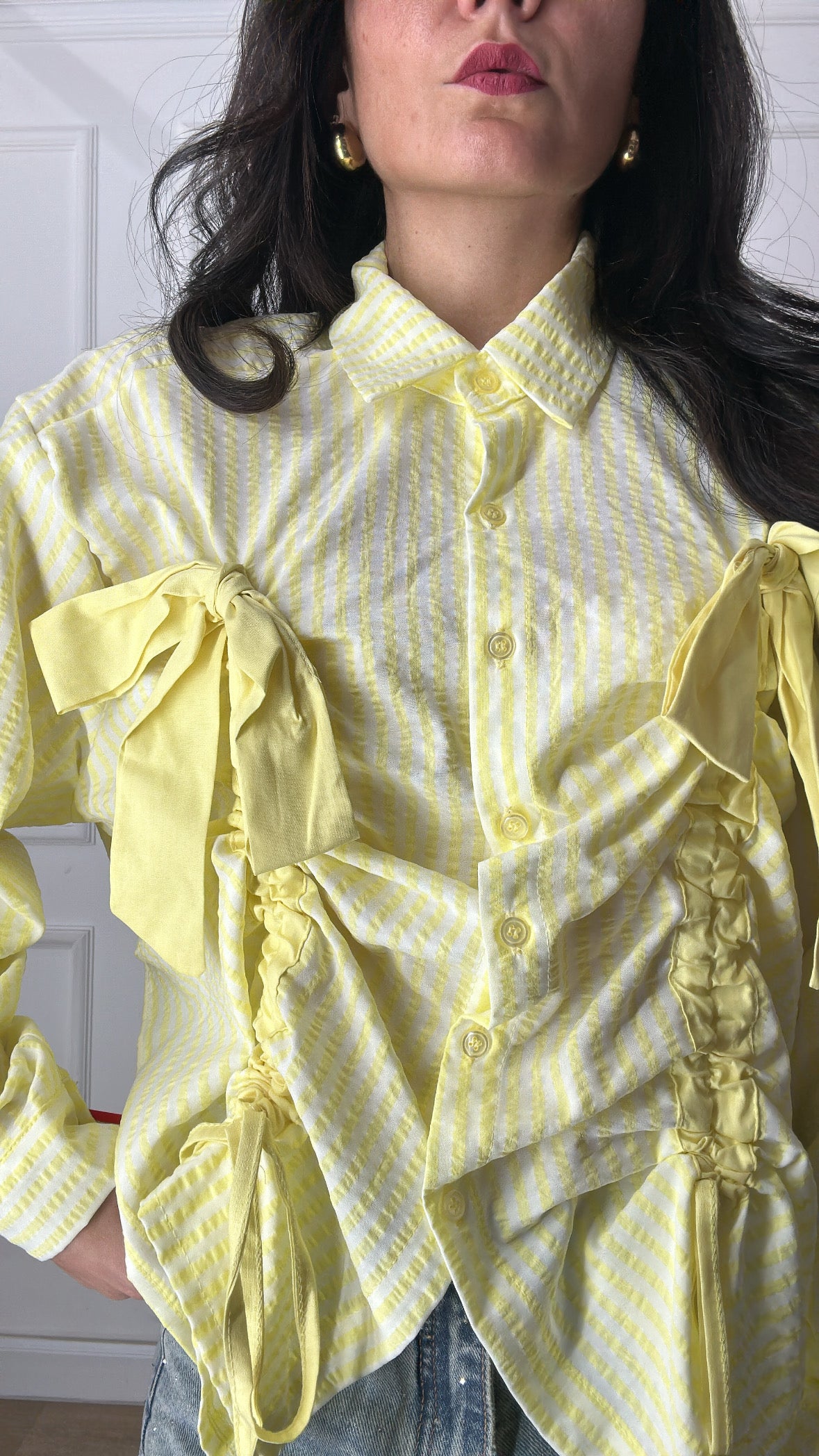 Camicia FIOCCHI E QUADRETTINI - GIALLO